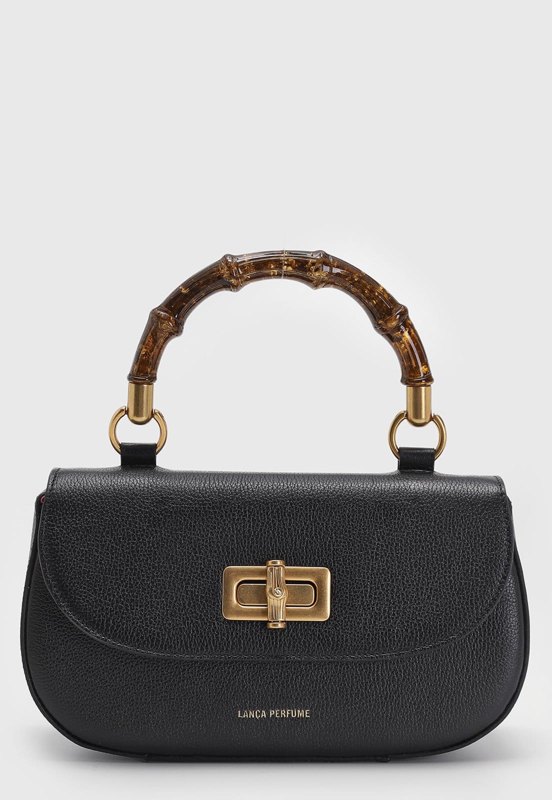 Vista principal Bolsa Lança Perfume Alça Dupla Preta Lança Perfume preto