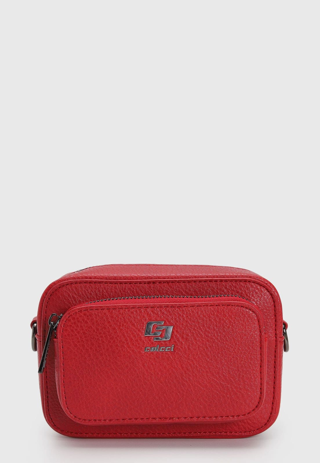 Vista 2 Bolsa Transversal Feminina Colcci Alça Ajustável Vermelha Colcci vermelho