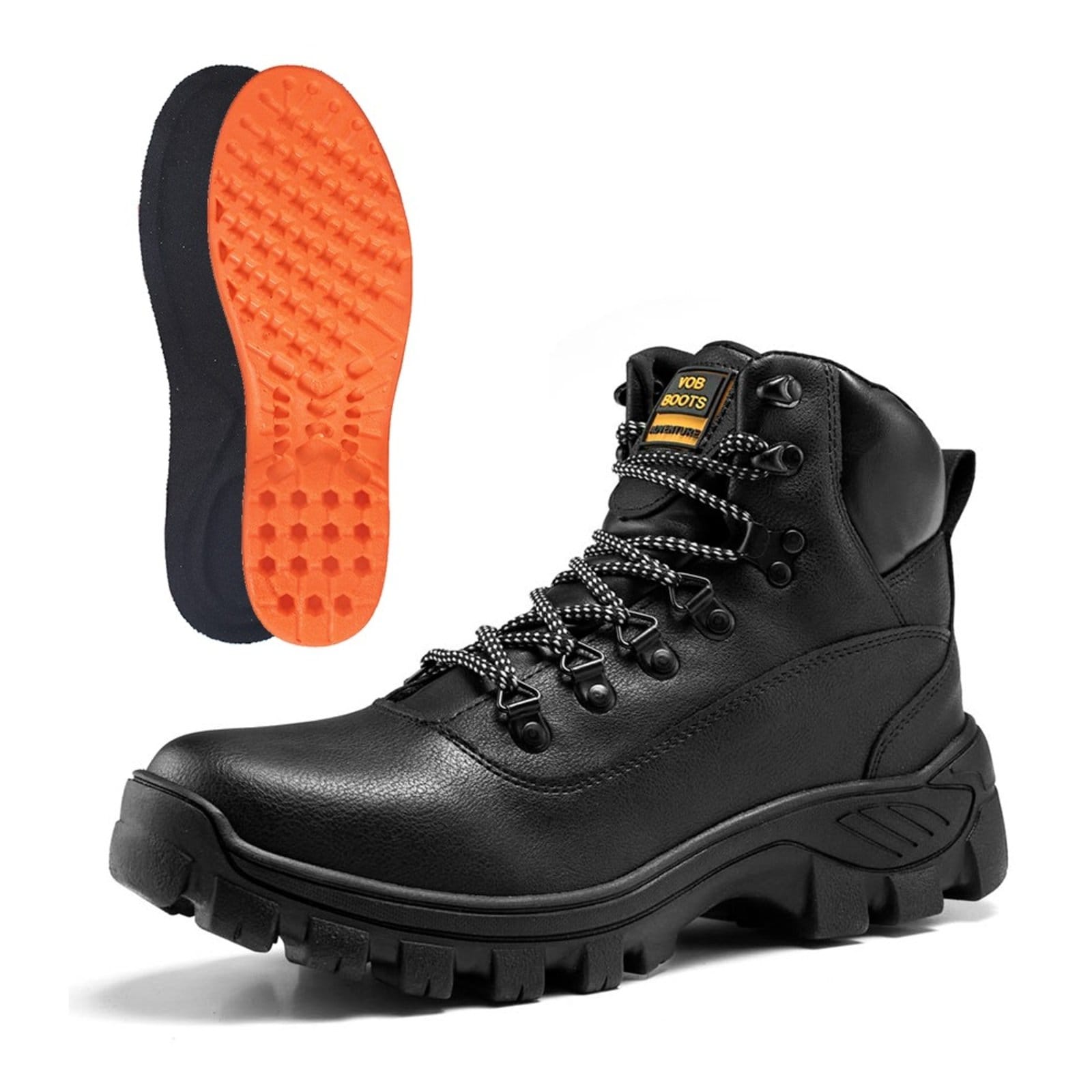 Vista 2 Cuturno Masculino Adventure Bota Segurança do Trabalho Preta Lavini Shoes preto