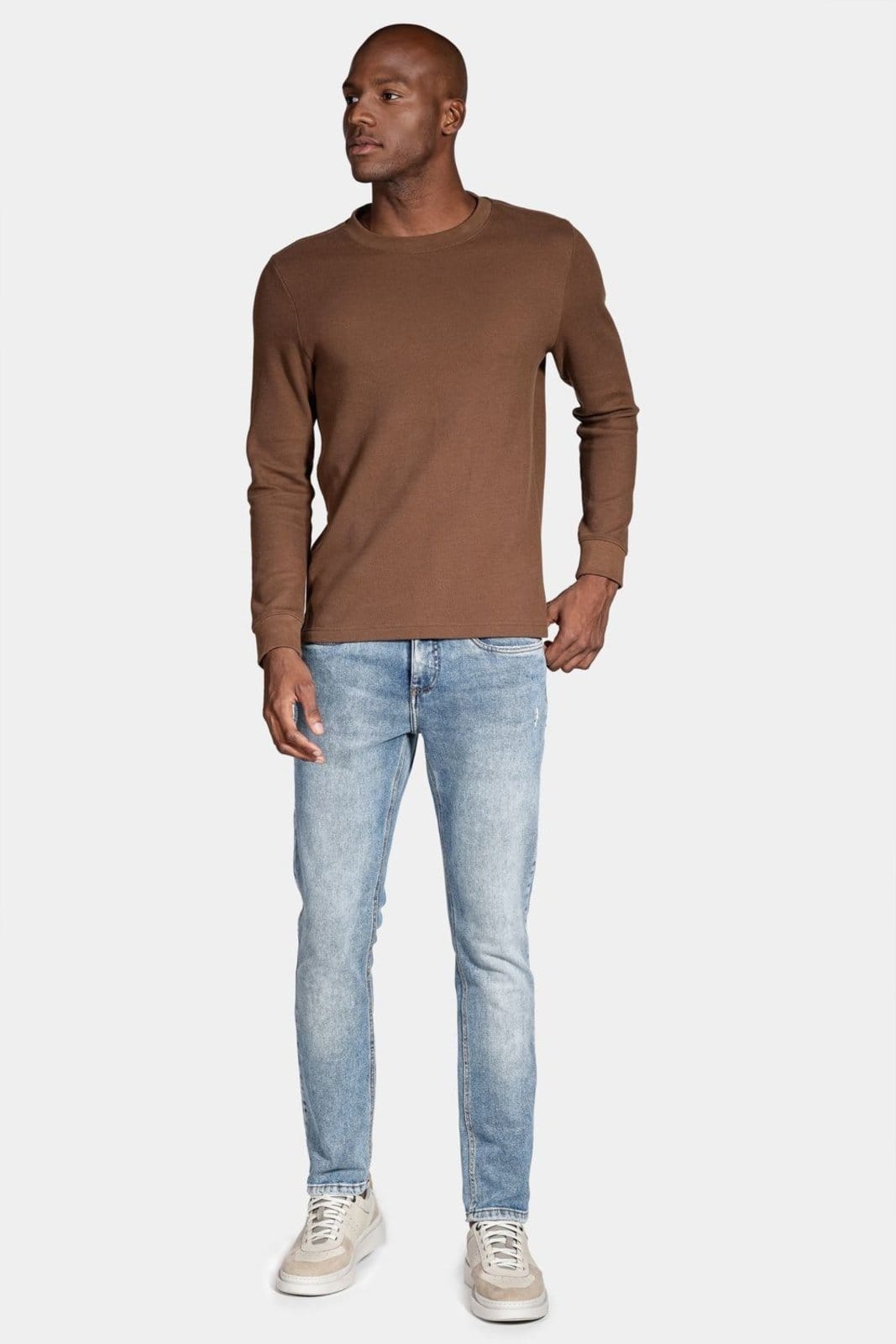 Vista 2 Calça Aramis Jeans Slim Blue Stone Eco Azul Médio Aramis incolor blue