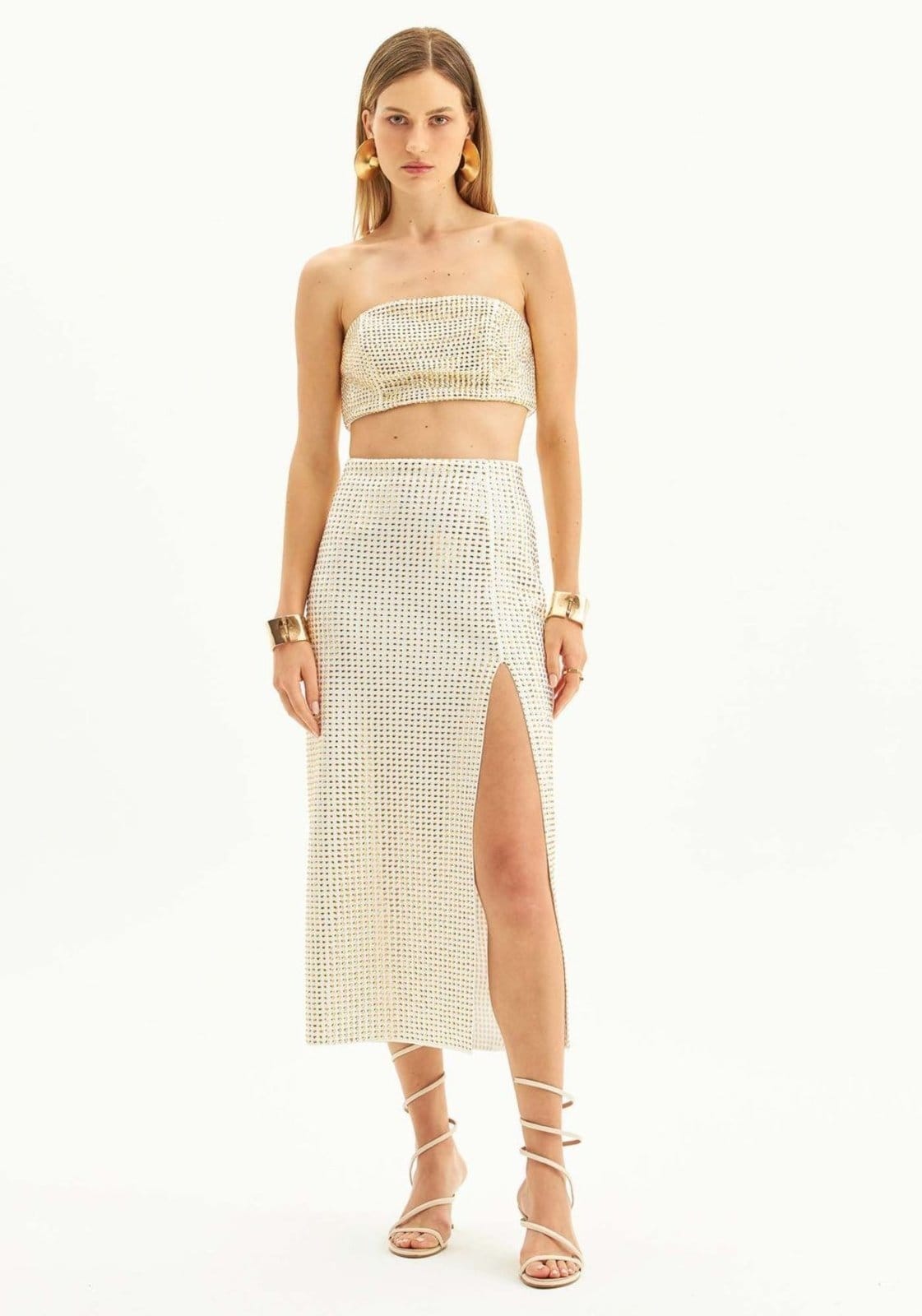 Saia Super Midi Com Fenda