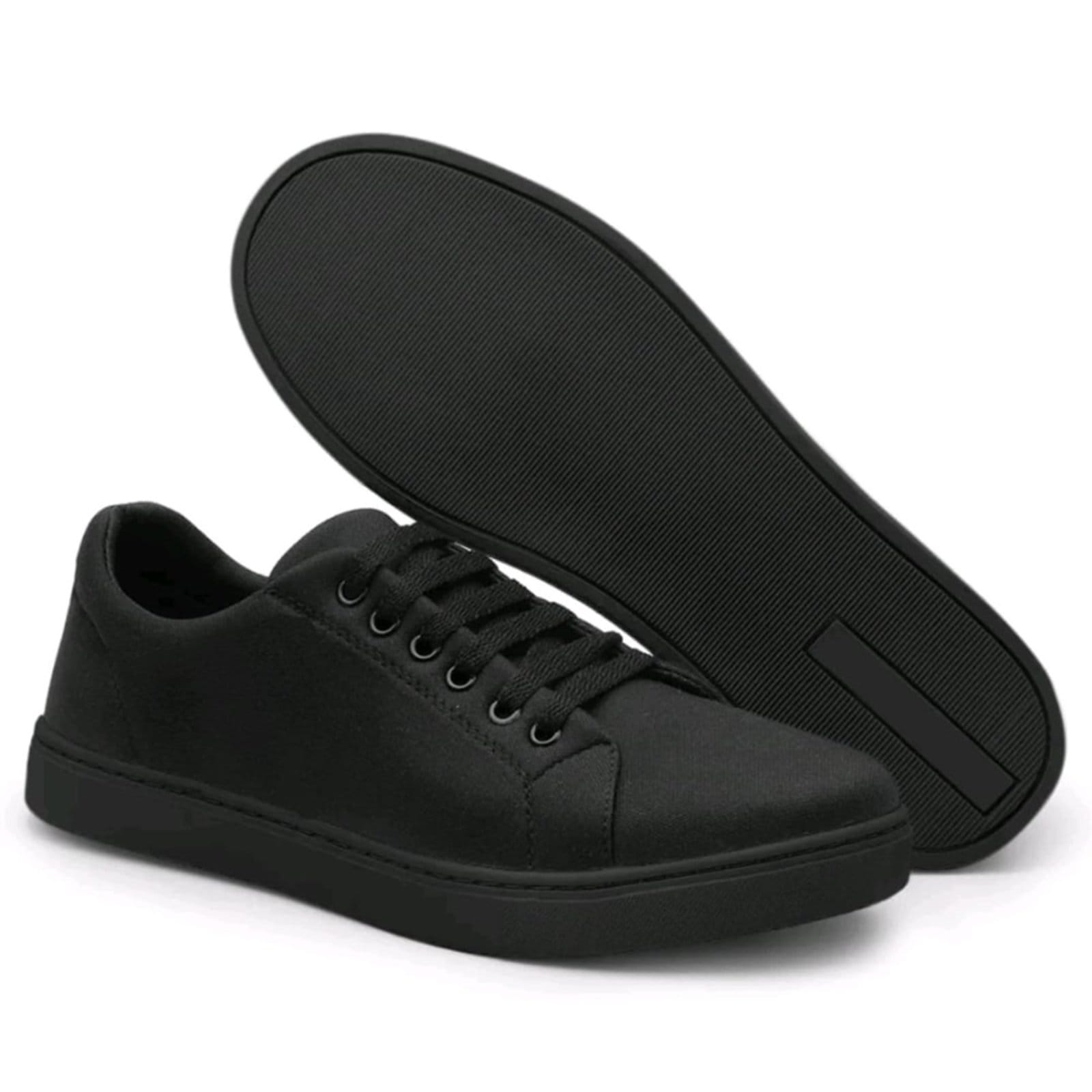 Vista 2 Tênis Casual Masculino Nine4 Em Lona Macia Confort Nine4 preto