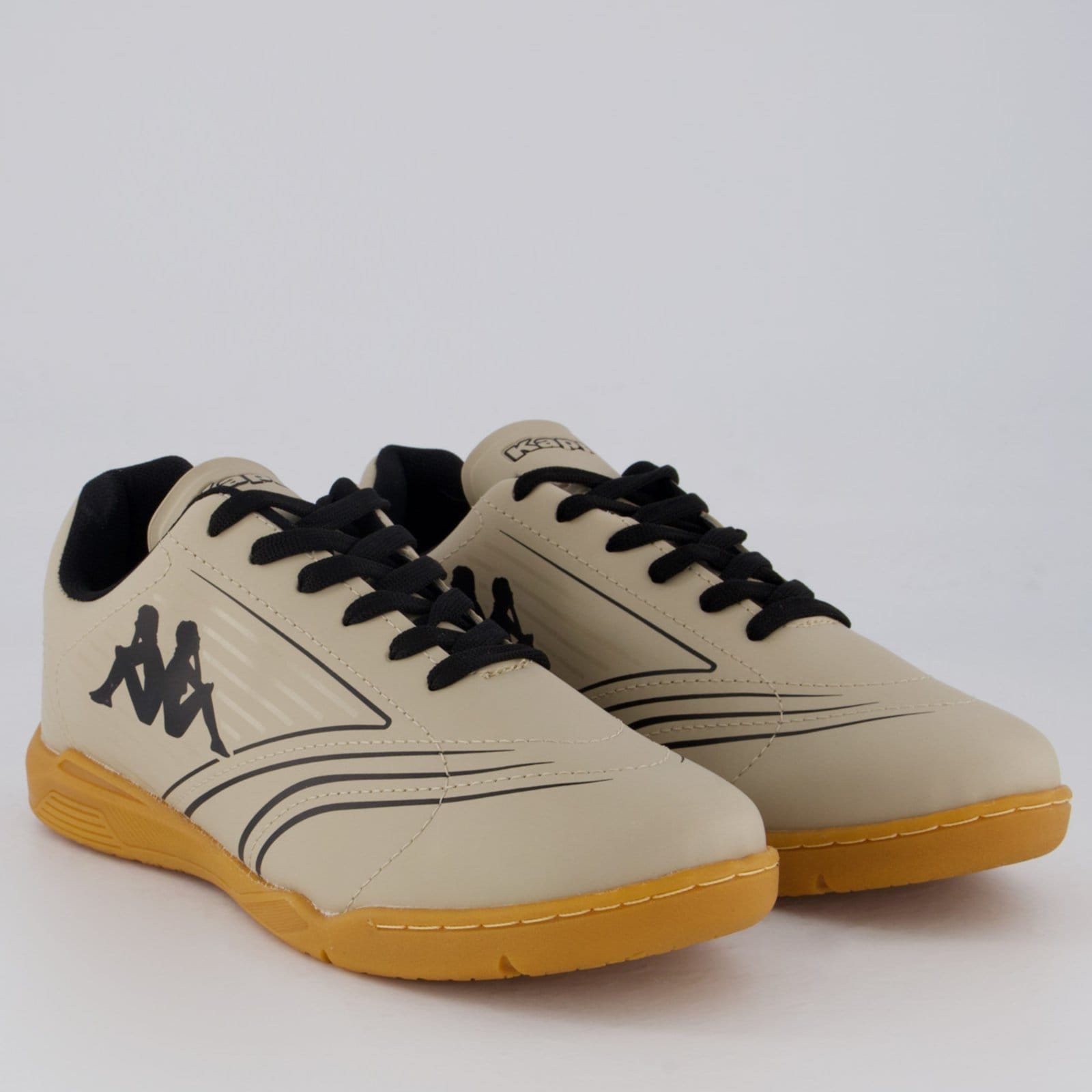 Vista 2 Chuteira Kappa Tiro Futsal Kappa bege