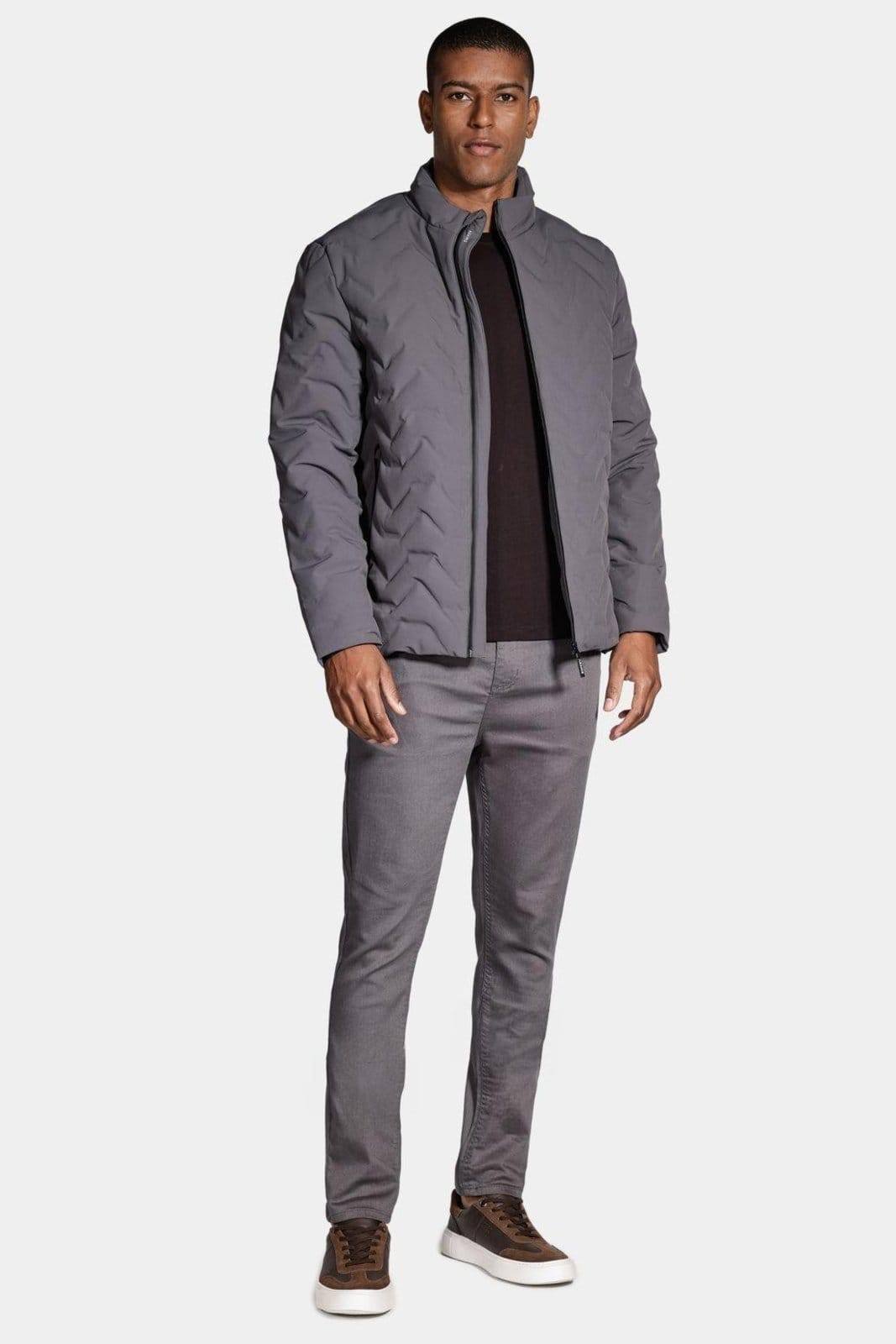 Vista 2 Calça Aramis Color Five Pockets Skinny Power Chumbo Aramis incolor