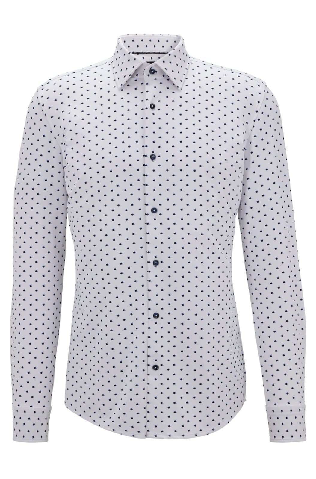 Camisa Slim Fit Em Jersey De Desempenho Estampado