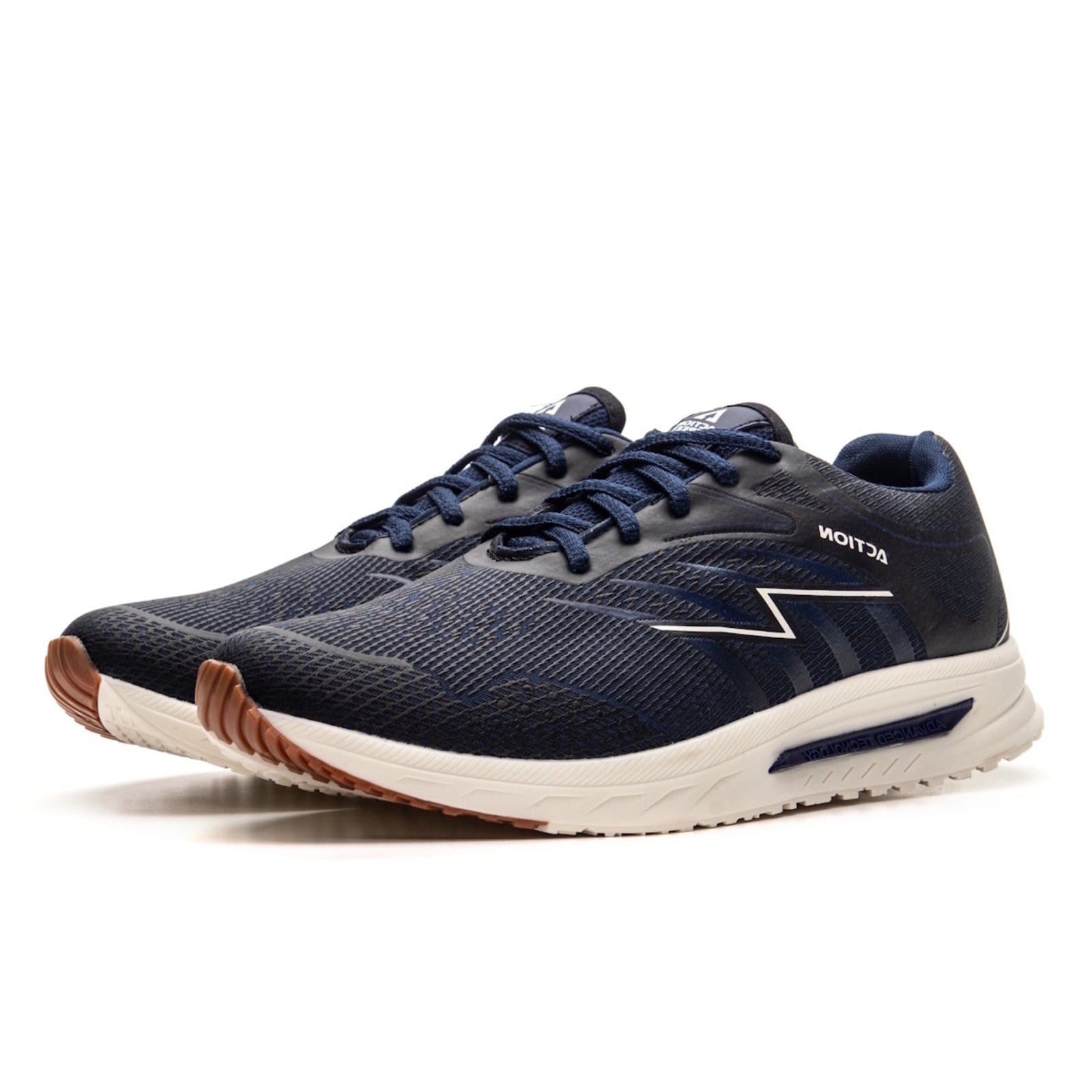 Vista 2 Tênis Masculino Academia Caminhada Leve Conforto Diário Respirável Marinho Bia Ramos azul marinho