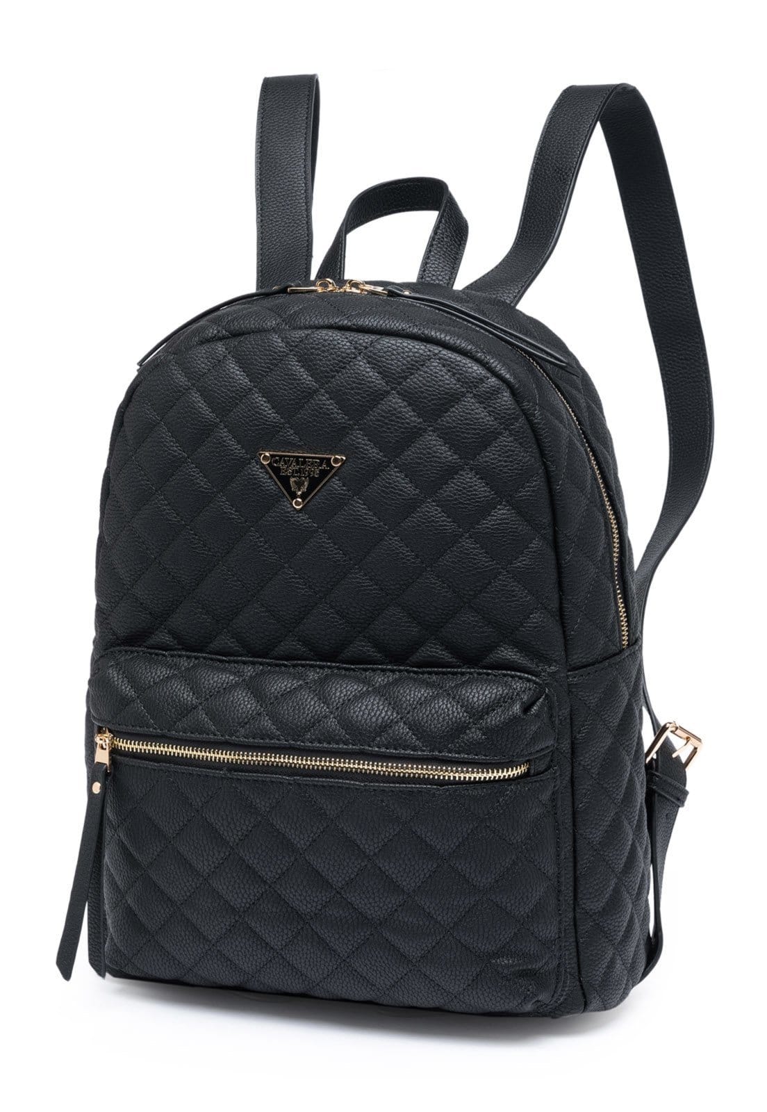 Vista 2 Mochila Bolsa Cavalera Feminina Resistente Faculdade Moderna Casual Espaçosa Cavalera preto