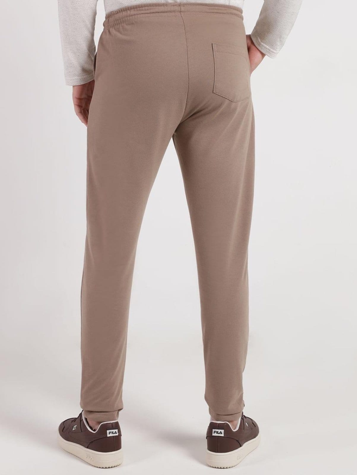 Vista 2 Calça Moletinho Masculina CAQUI DZero marrom caqui