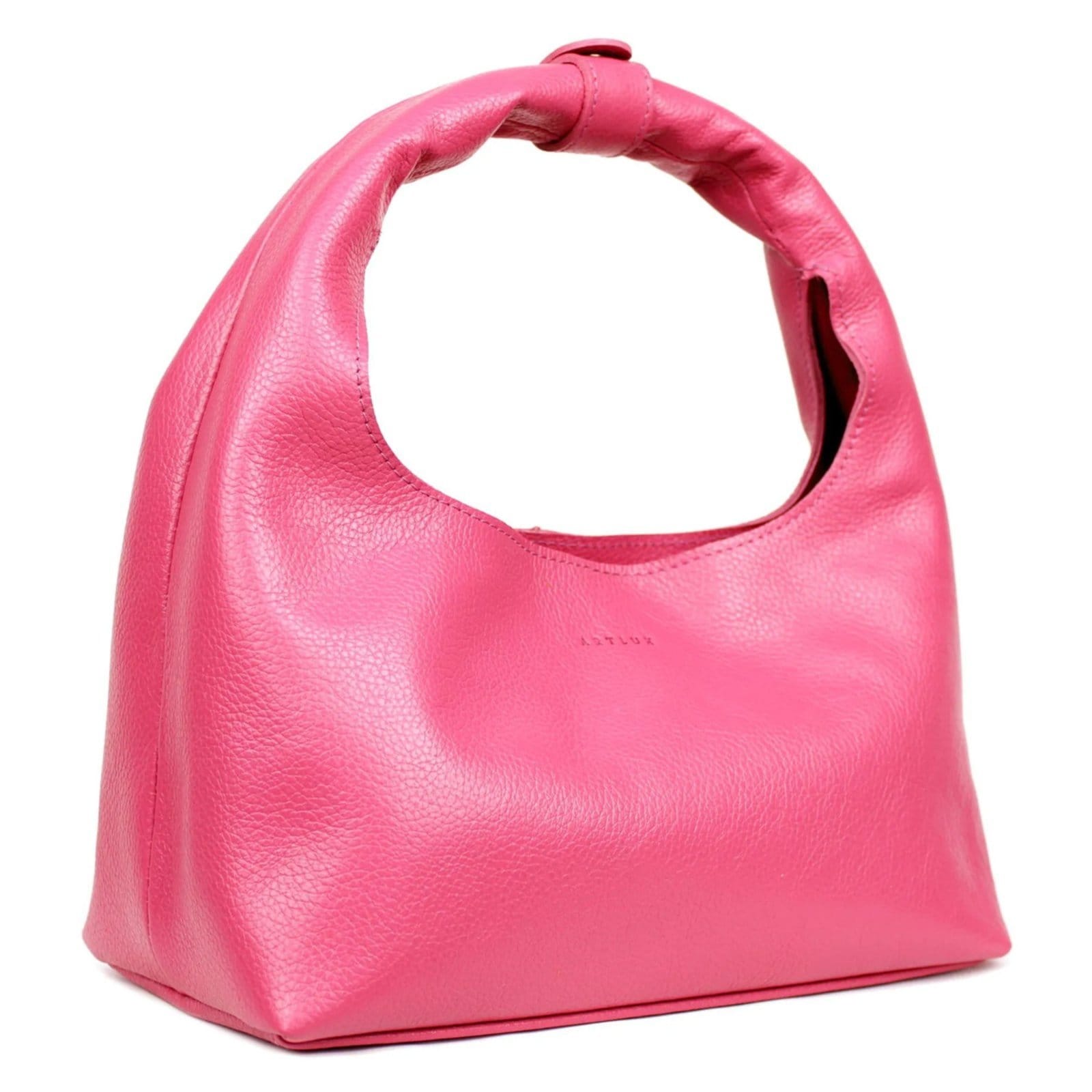 Vista 2 Bolsa Sack Bag em Couro Artlux SB-001 Fuchsia Artlux rosa fuchsia