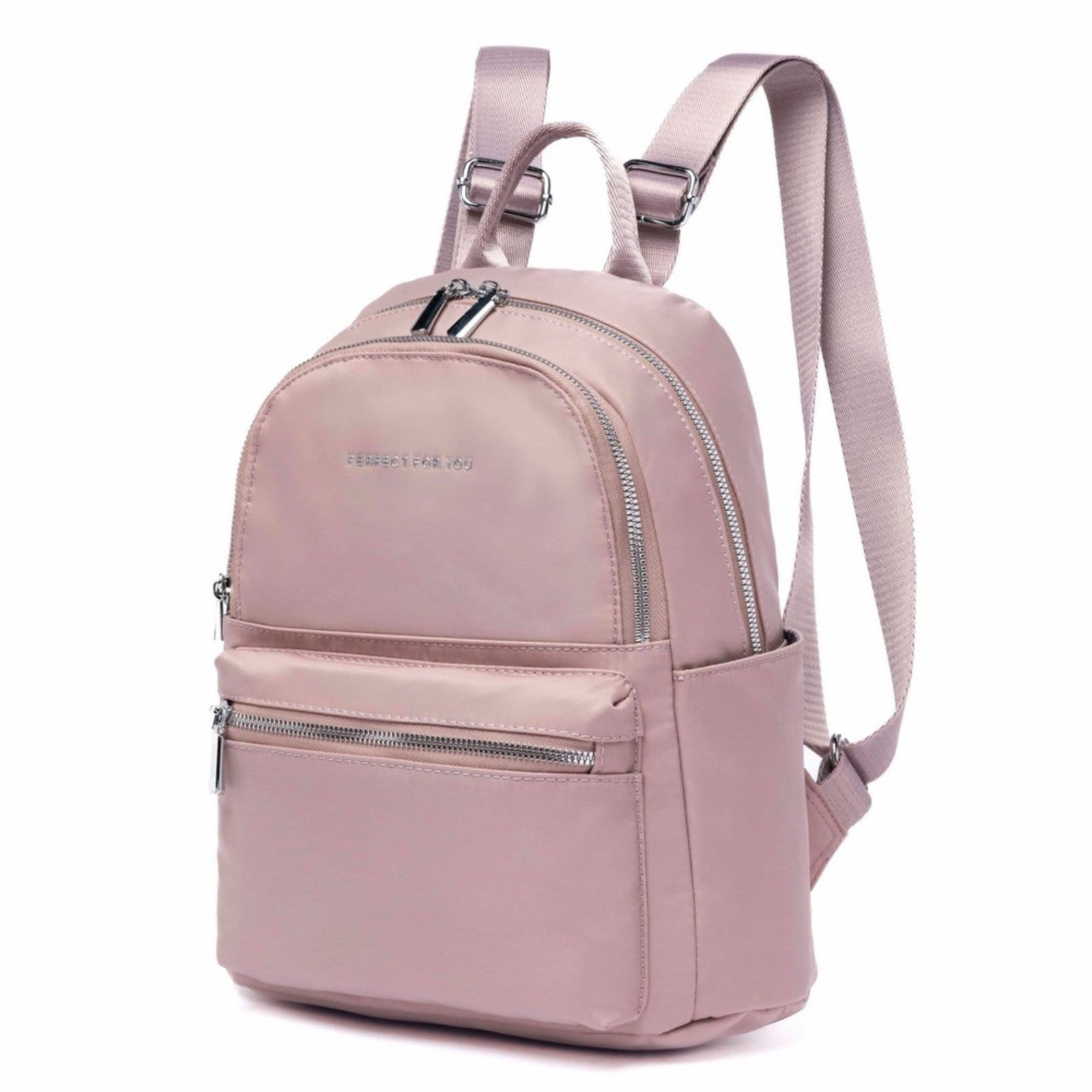 Vista 2 Mochila Feminina Faculdade Reforçada Notebook Espaçosa Perfect For You rosa