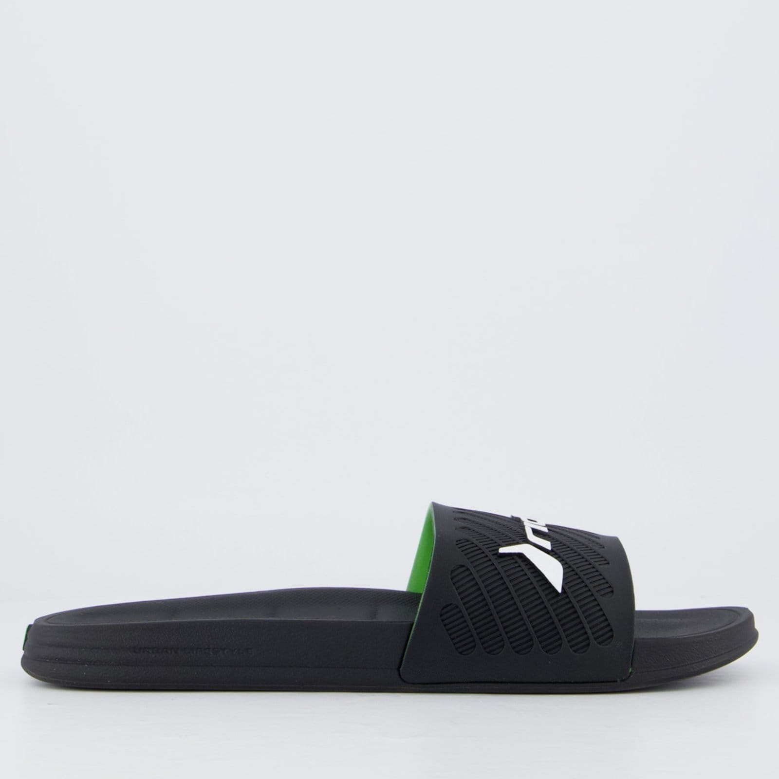Vista 2 Chinelo Slide Rider Free II Preto e Verde Rider preto verde