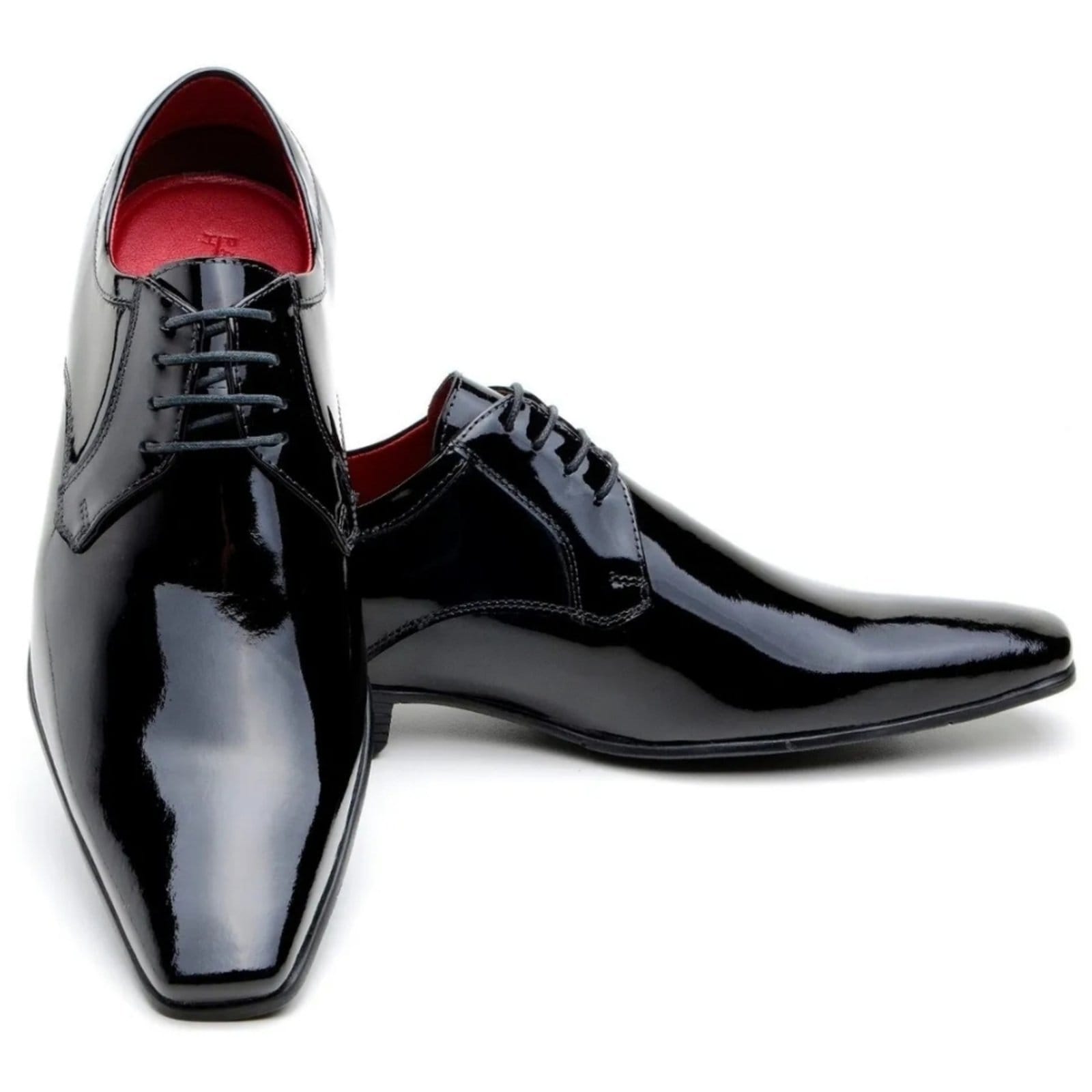 Vista 2 Sapato Social Verniz em Couro Paulo Vieira cor Paulo Vieira Homem preto