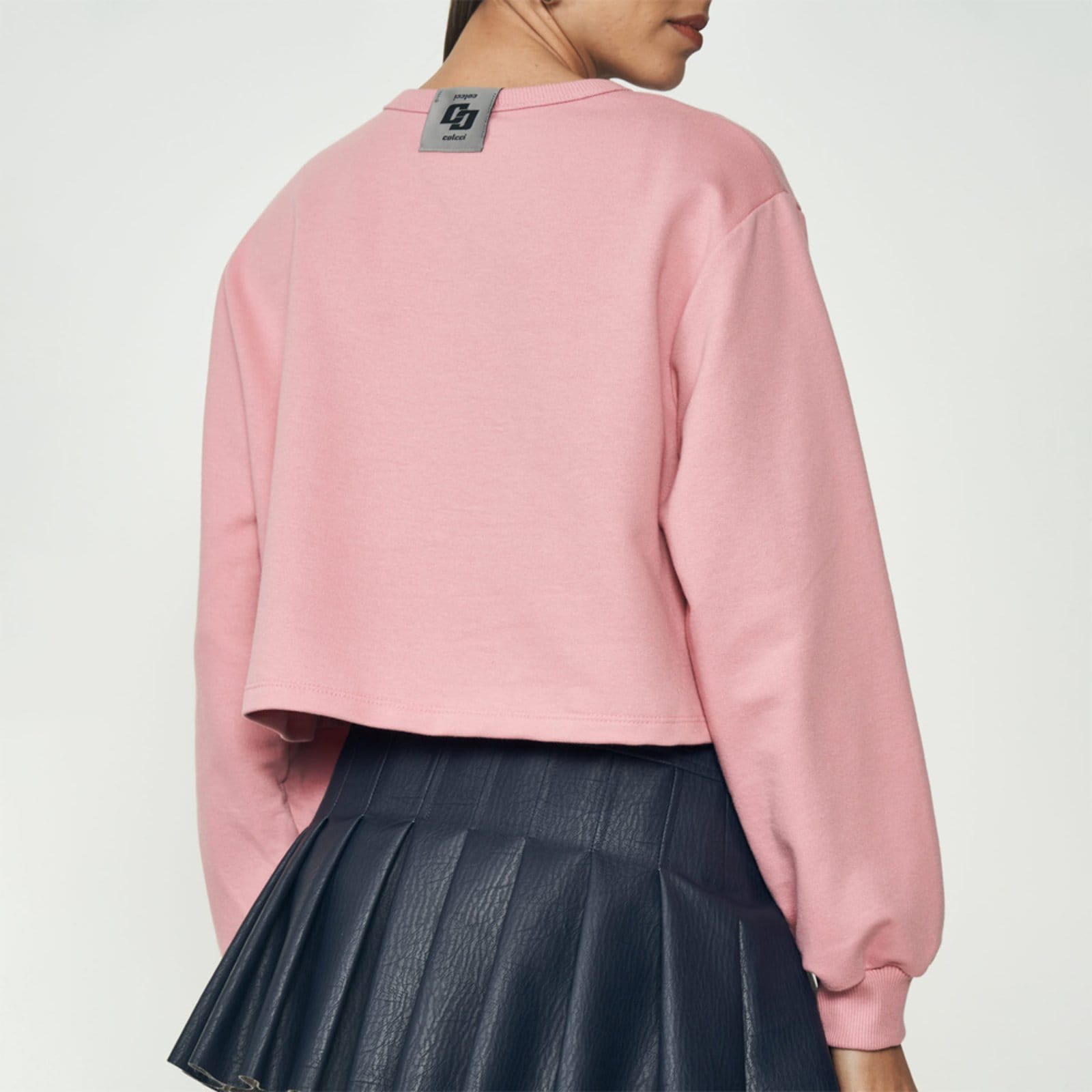 Vista 2 Moletom Colcci Encurtado Ou25 Feminino Colcci rosa