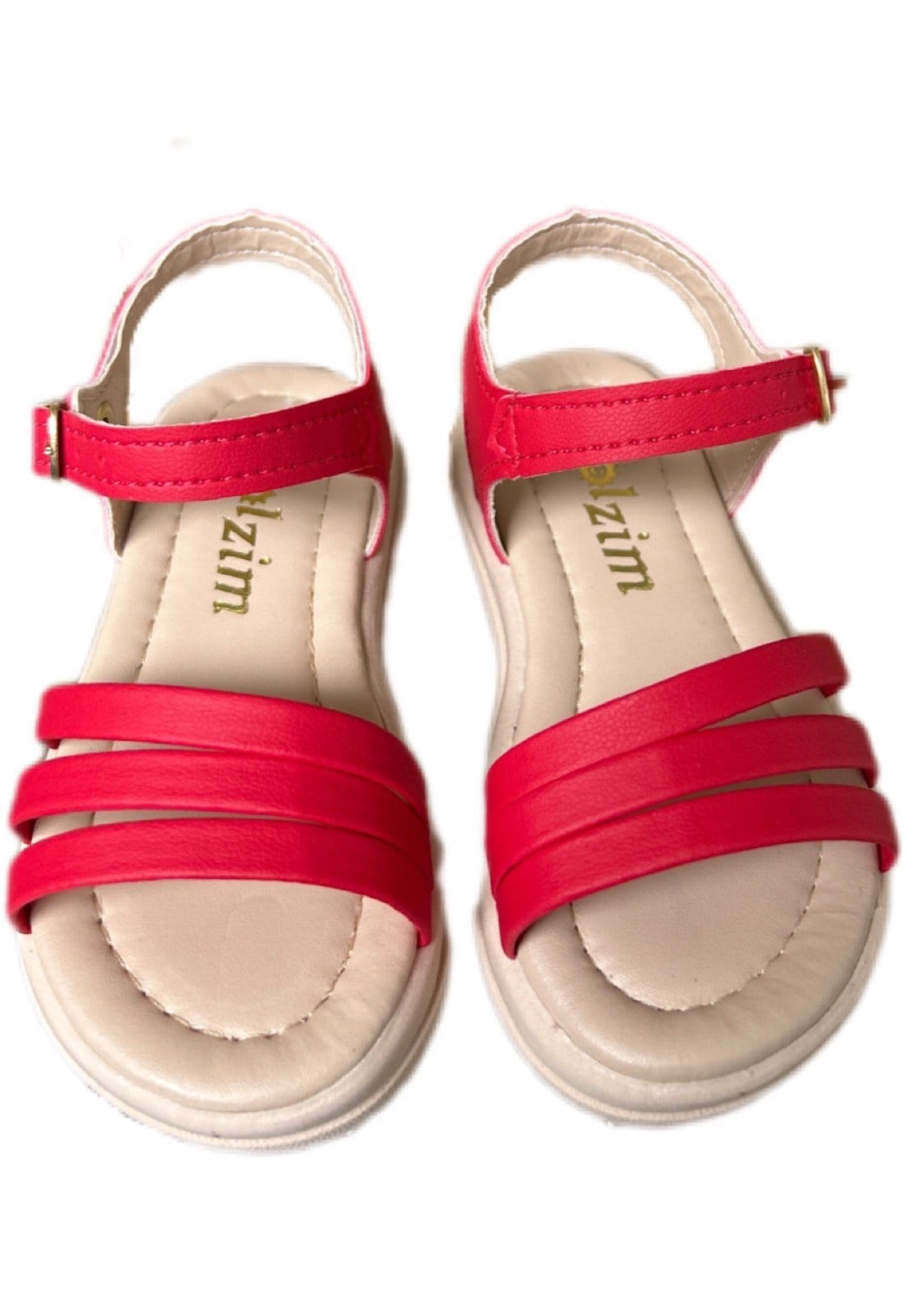 Vista 2 Infantil - Sandalia menina Tiras para meninas Solzim Vermelha SOLZIM CALÇADOS vermelho