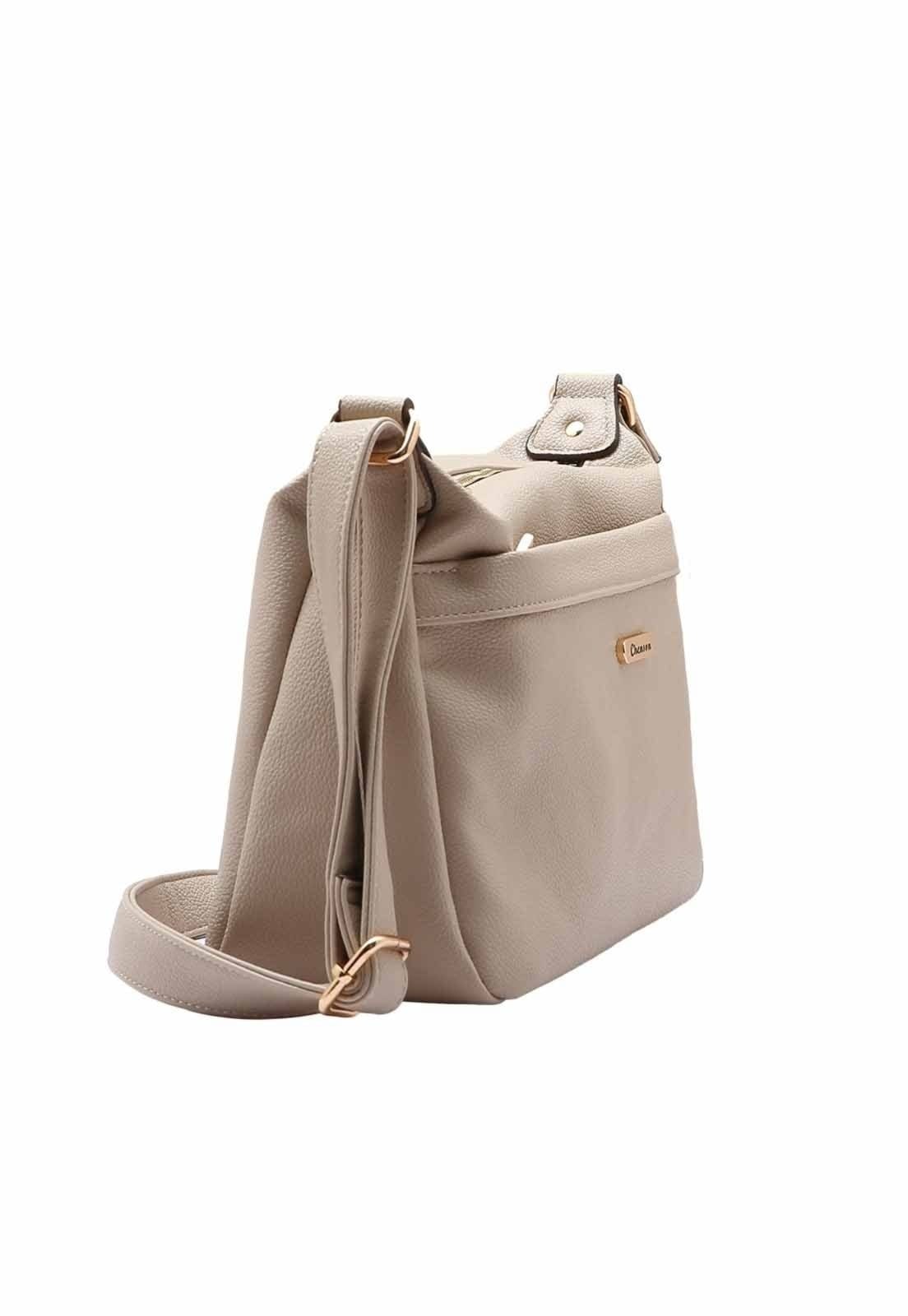 Vista 2 Bolsa Feminina Chenson Original Transversal 3484920 Chenson bege