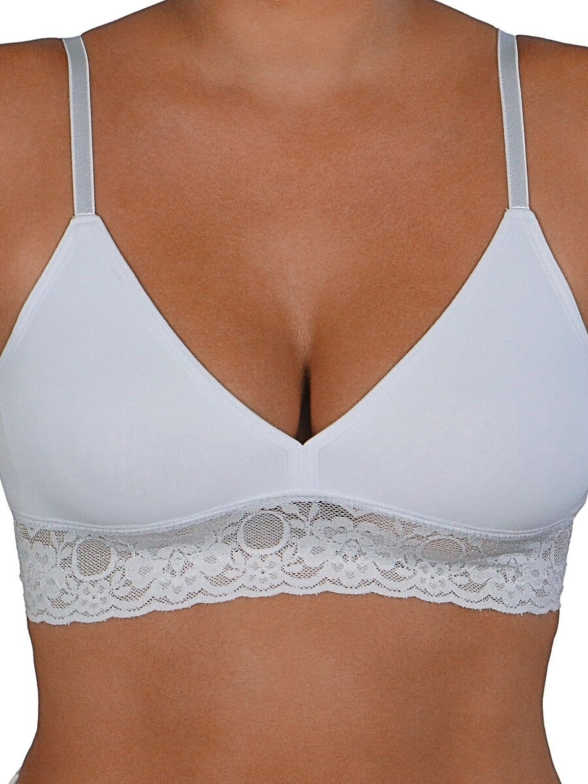 Vista principal Sutiã sem Aro e sem Bojo Caríbdis Demillus 61332 Demillus branco