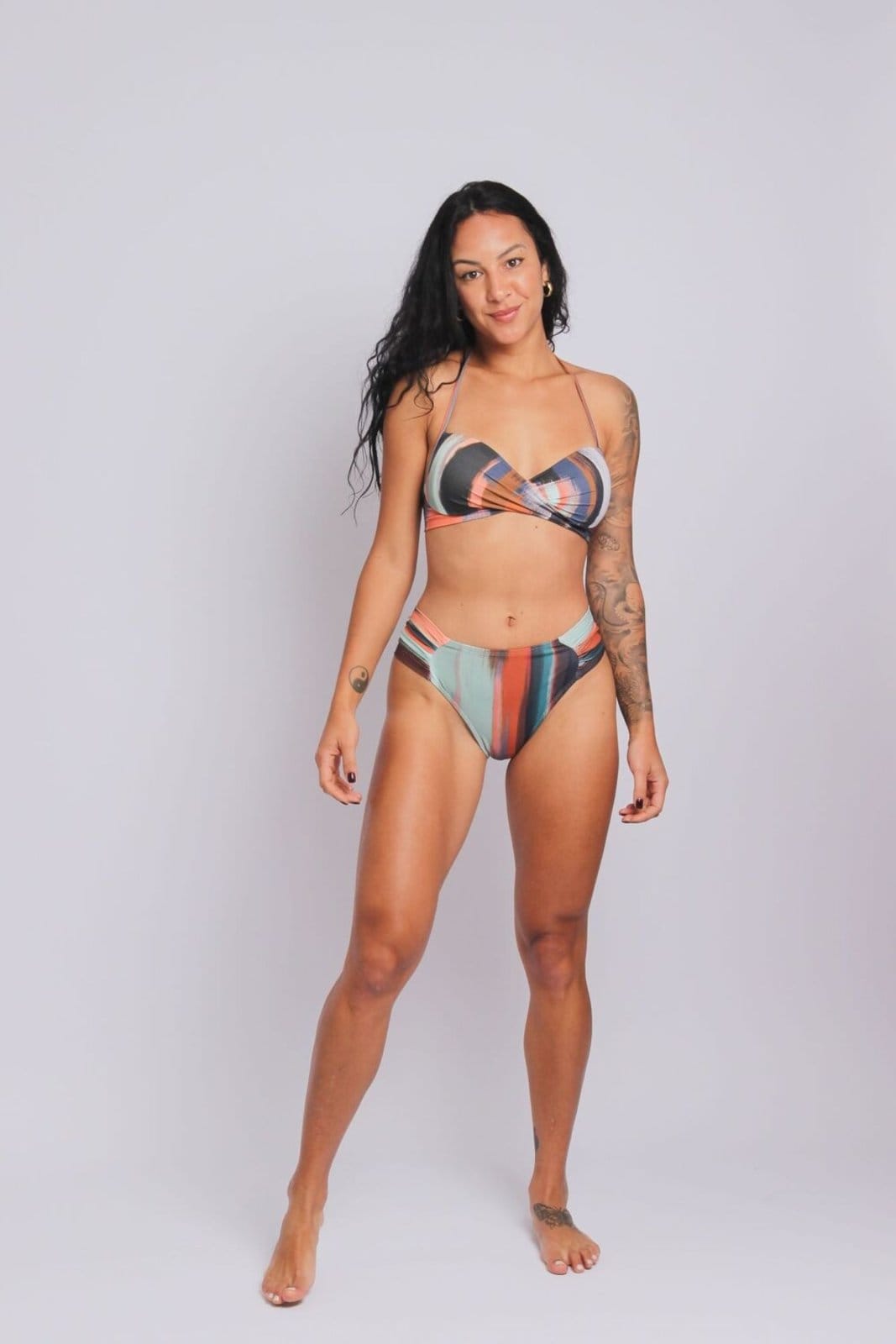 2405 - Calcinha do Biquíni Com Lateral Larga Franzida Aurora - Duna Casual