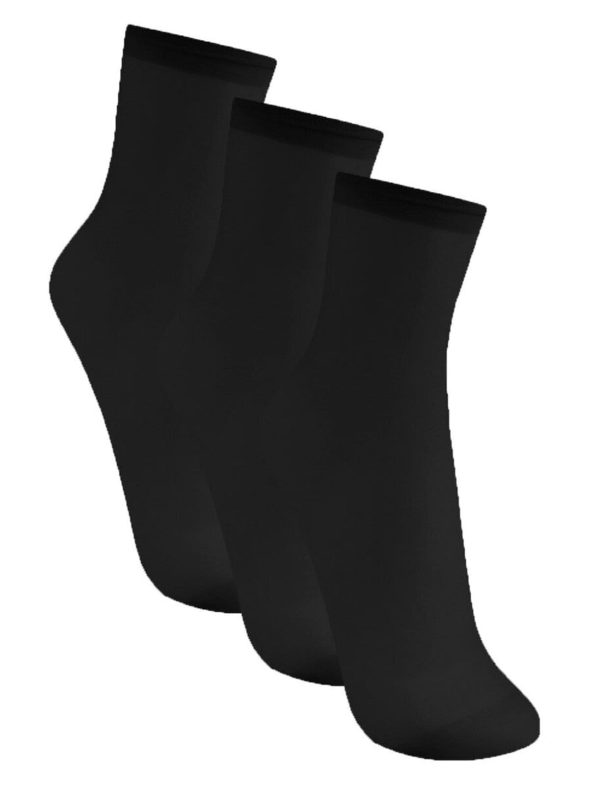 Vista principal Kit com 3 Meias Soquete Fio 20 Trifil 6126 TRIFIL preto