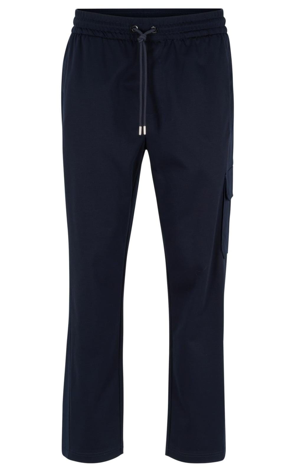 Calças De Treino Com Painel Tonal Em Mistura De Algodão Mercerizado