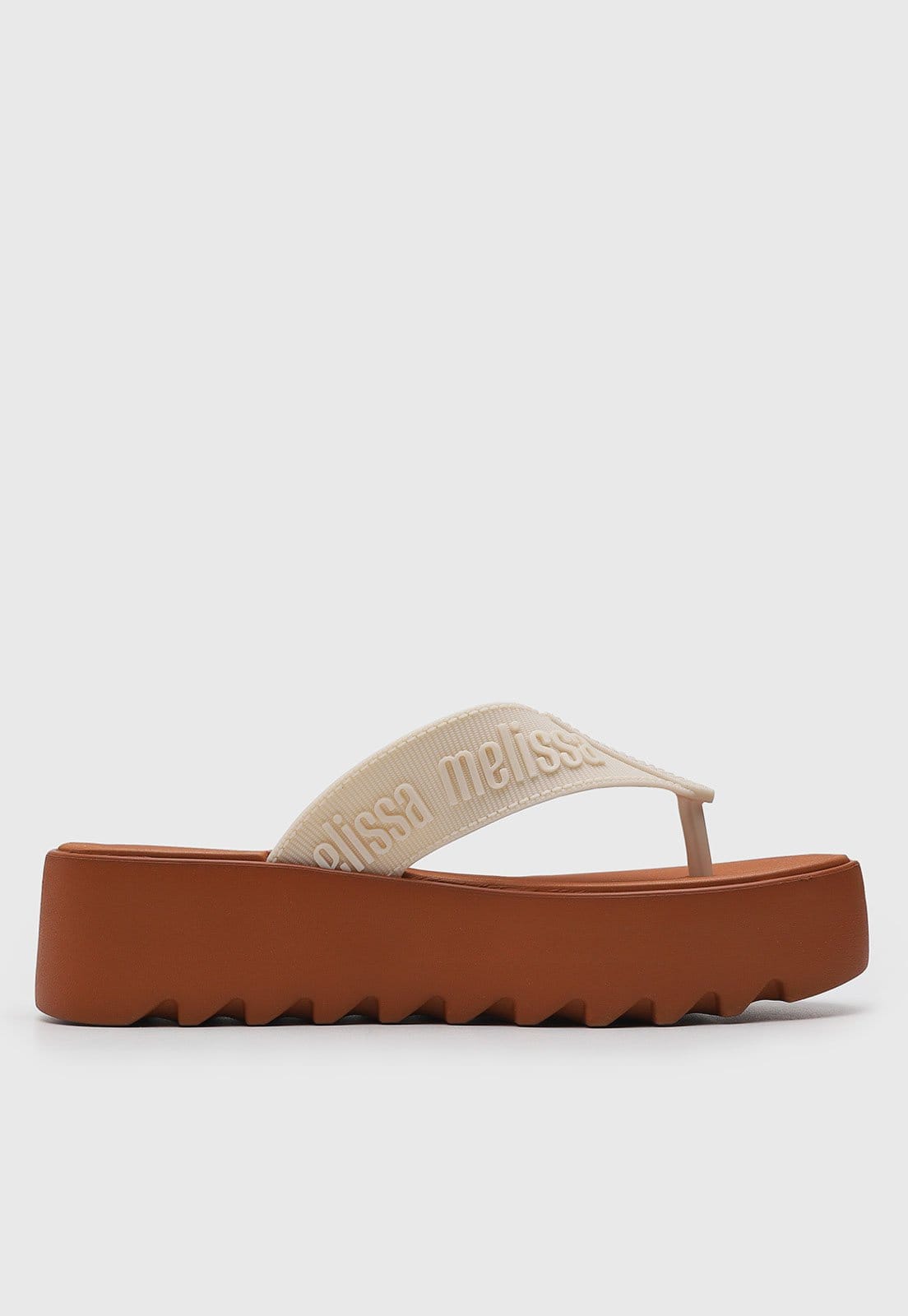 Vista 2 Sandália Feminina Melissa Plataforma Off-White Melissa off-white white