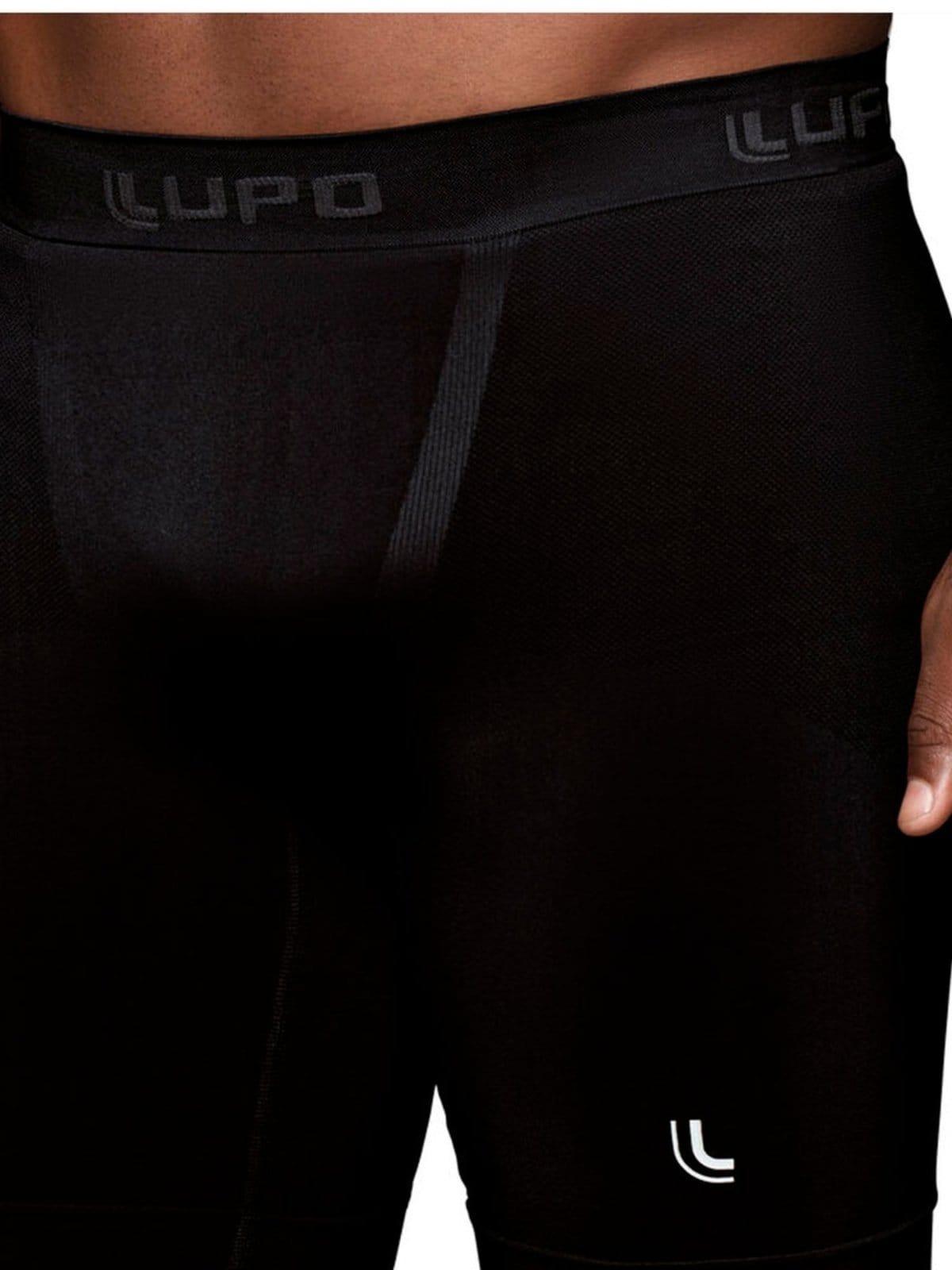 Vista 2 Bermuda Masculina Térmica Antiviral Lupo 7 Lupo preto