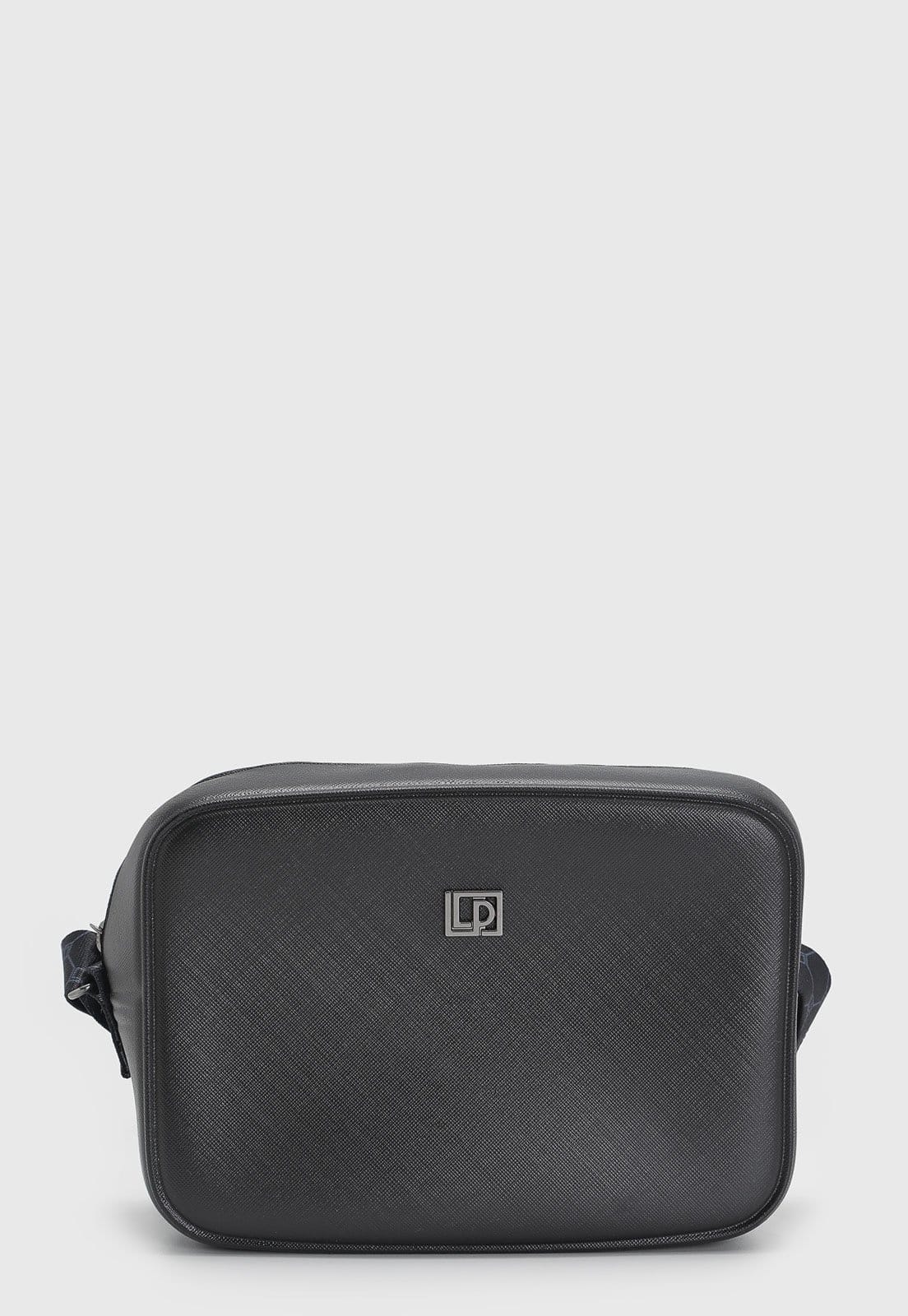 Vista principal Bolsa Feminina Lança Perfume Alça Estampada Preta Lança Perfume preto