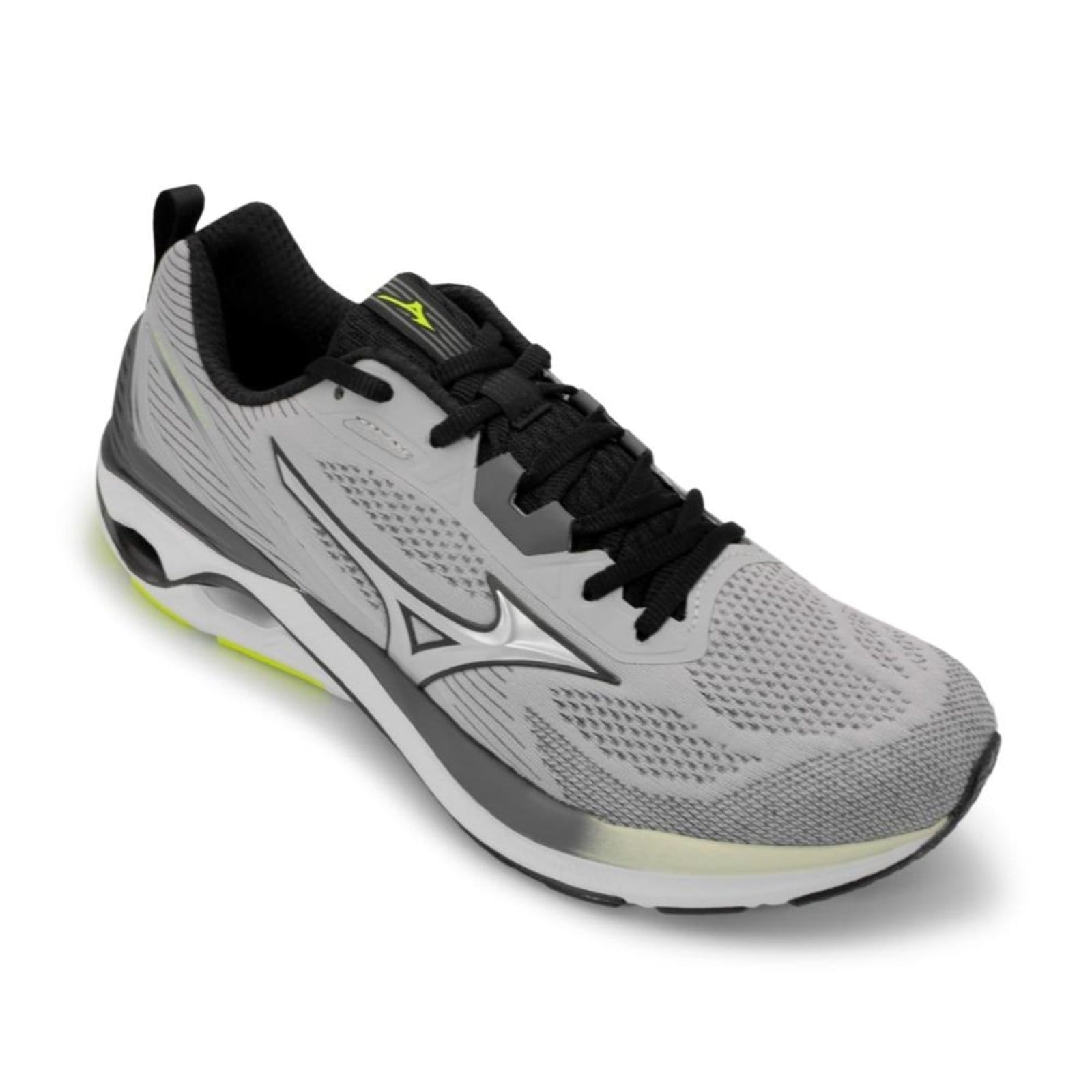 Vista 2 Tênis Mizuno Masculino Wave Dynasty 7 Corrida Mizuno cinza