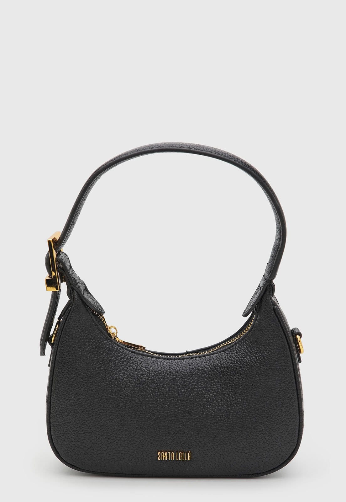 Bolsa Feminina Santa Lolla Pequena Texturizada Preta