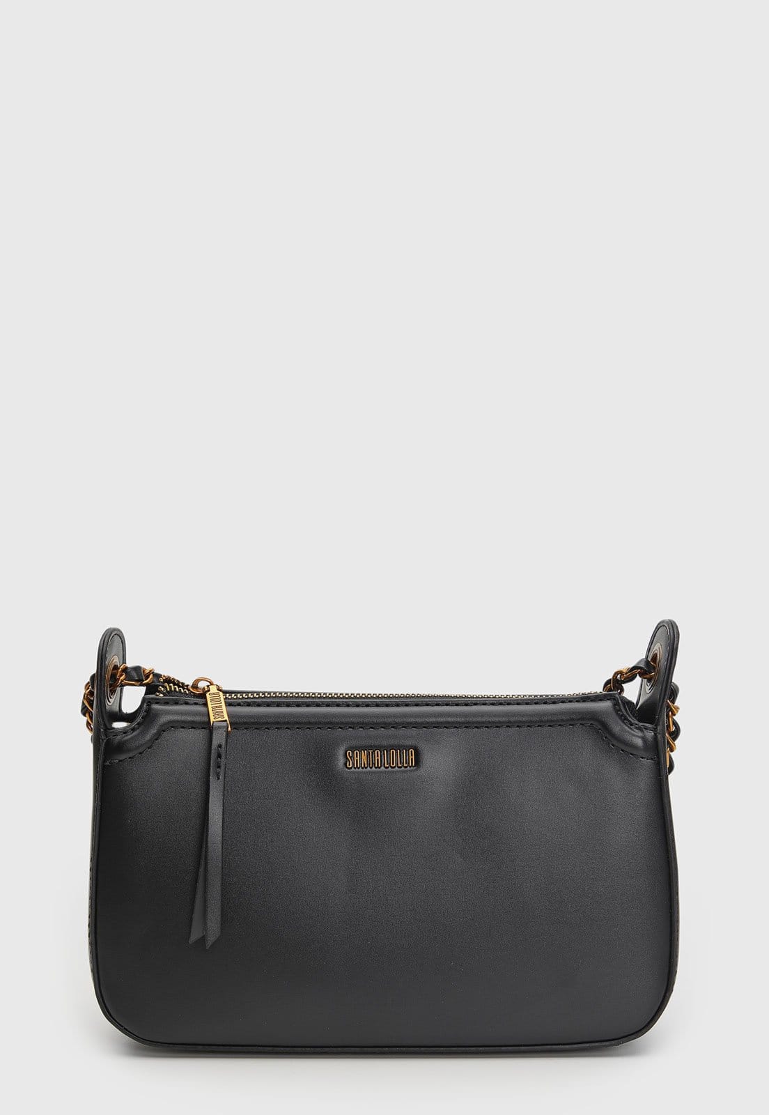 Bolsa Feminina Santa Lolla Alça Corrente Preta