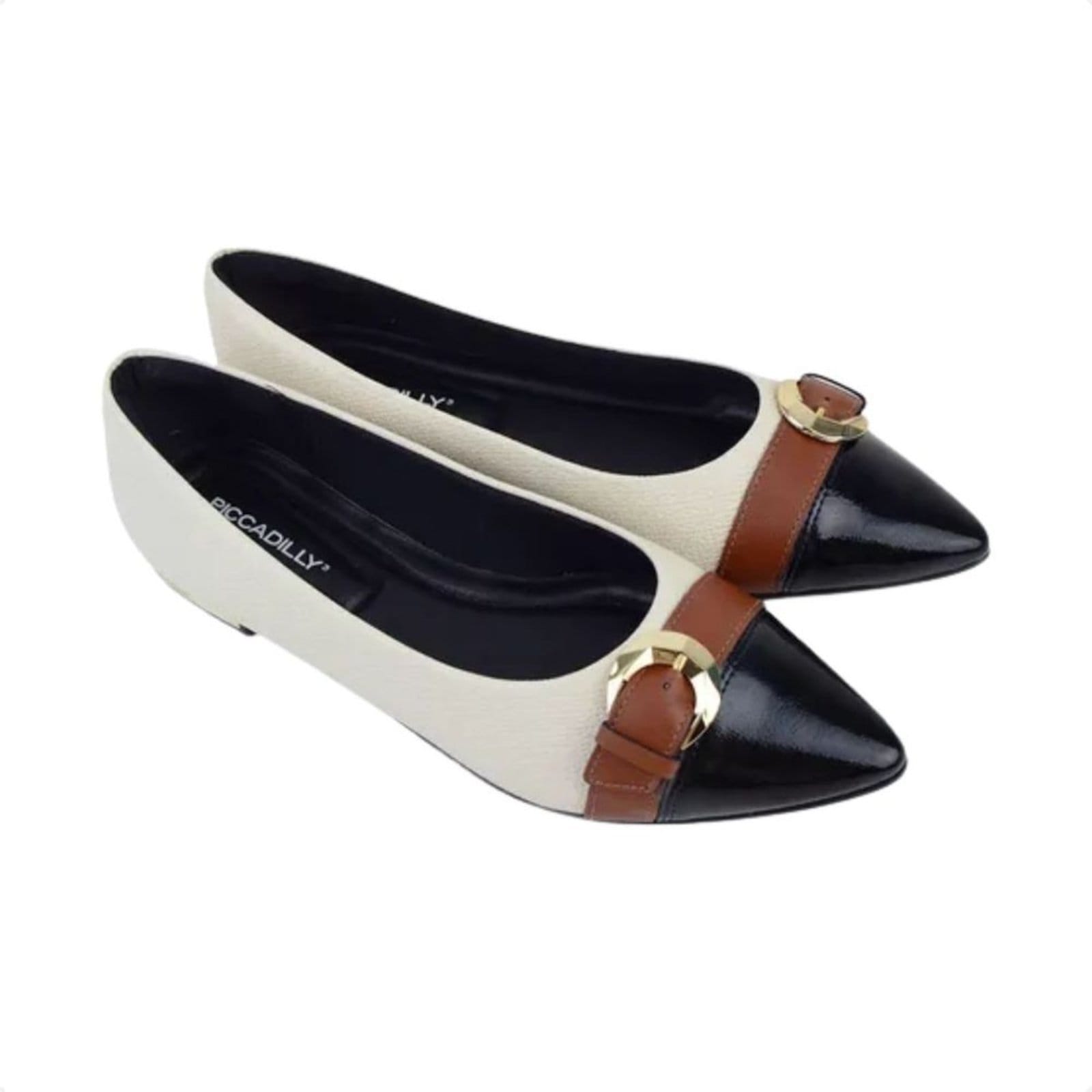 Vista 2 Sapatilha Fem Bico Fino Piccadilly 274107-8 Piccadilly off-white