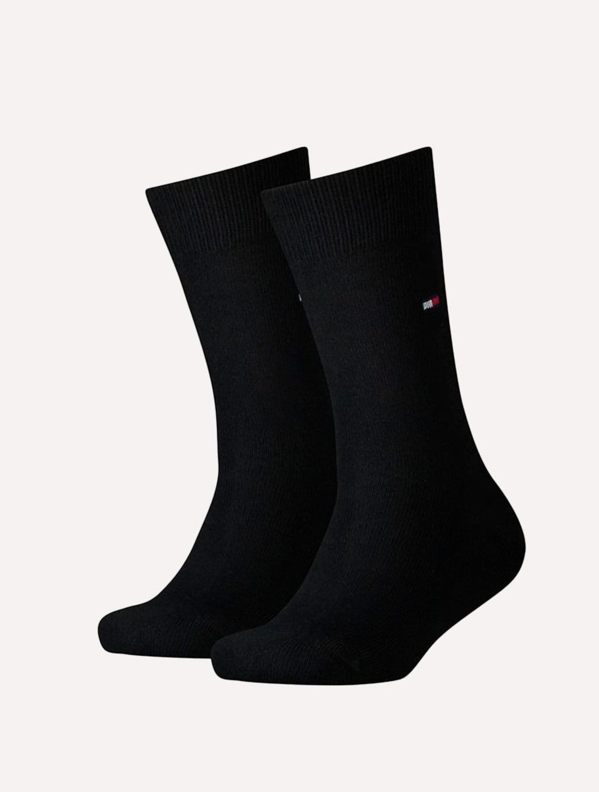 Meia Tommy Hilfiger Masculina Classic Long Preta Kit 2 Pares - 2