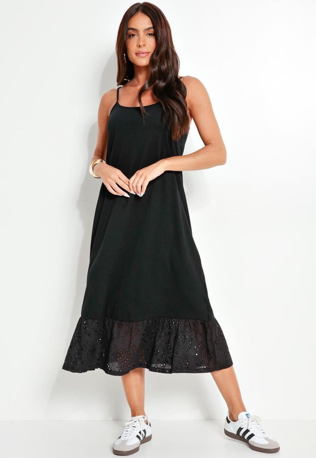 Vestido Em Malha De Algodão