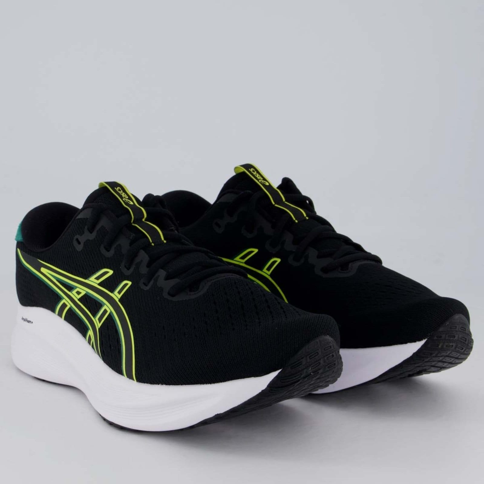 Vista 2 Tênis Asics Gel Excite 11 Preto e Verde ASICS preto verde