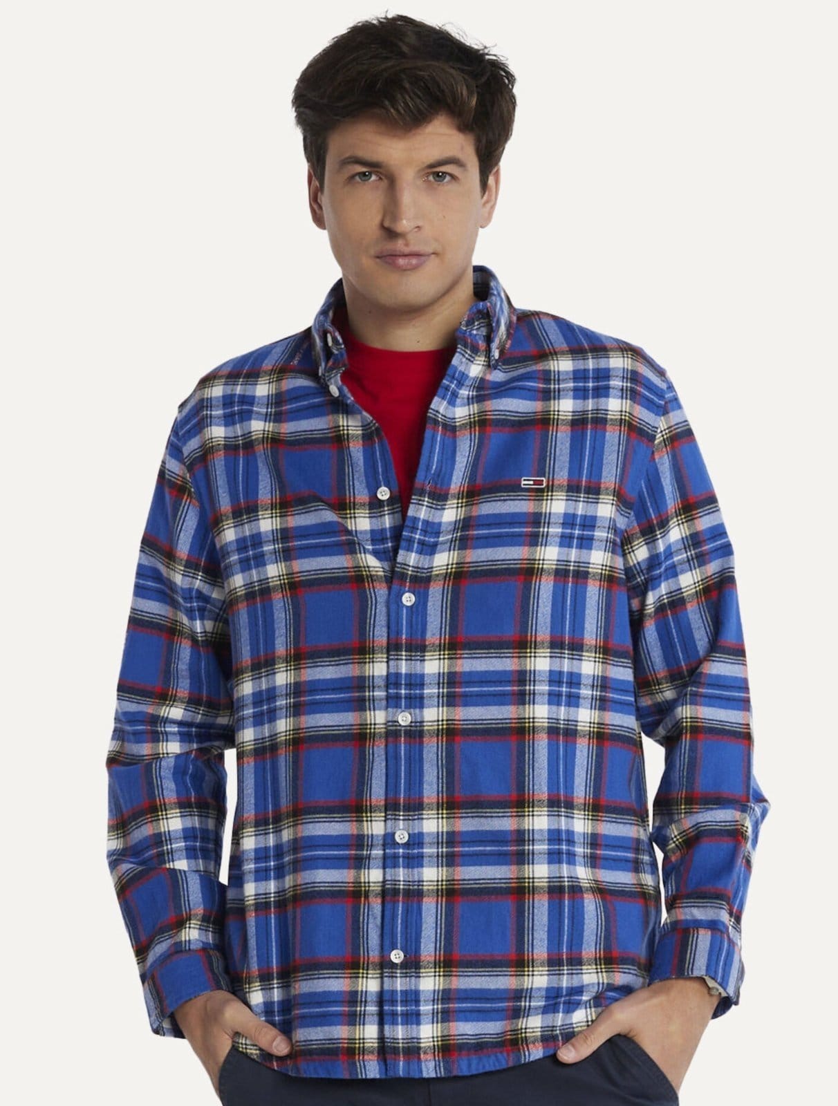 Camisa Tommy Jeans Masculina Regular Xadrez Flannel Check
