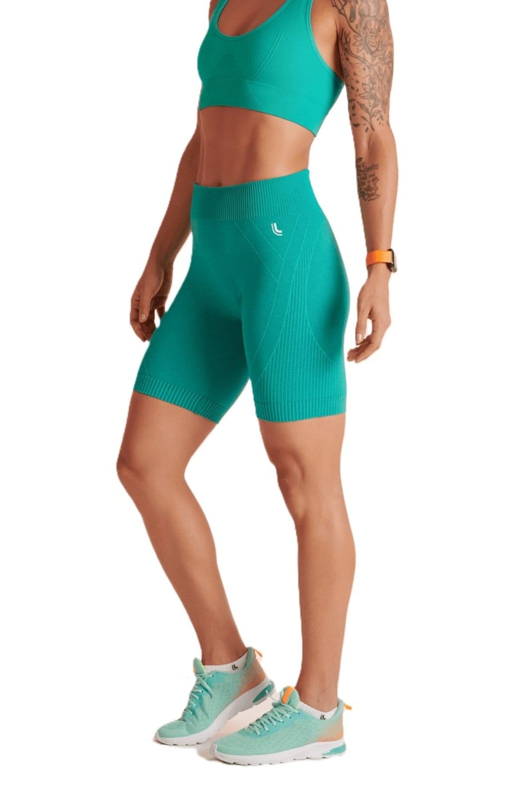 Vista principal Bermuda Feminina Adulto Esportiva Max Lupo Jade Lupo preto