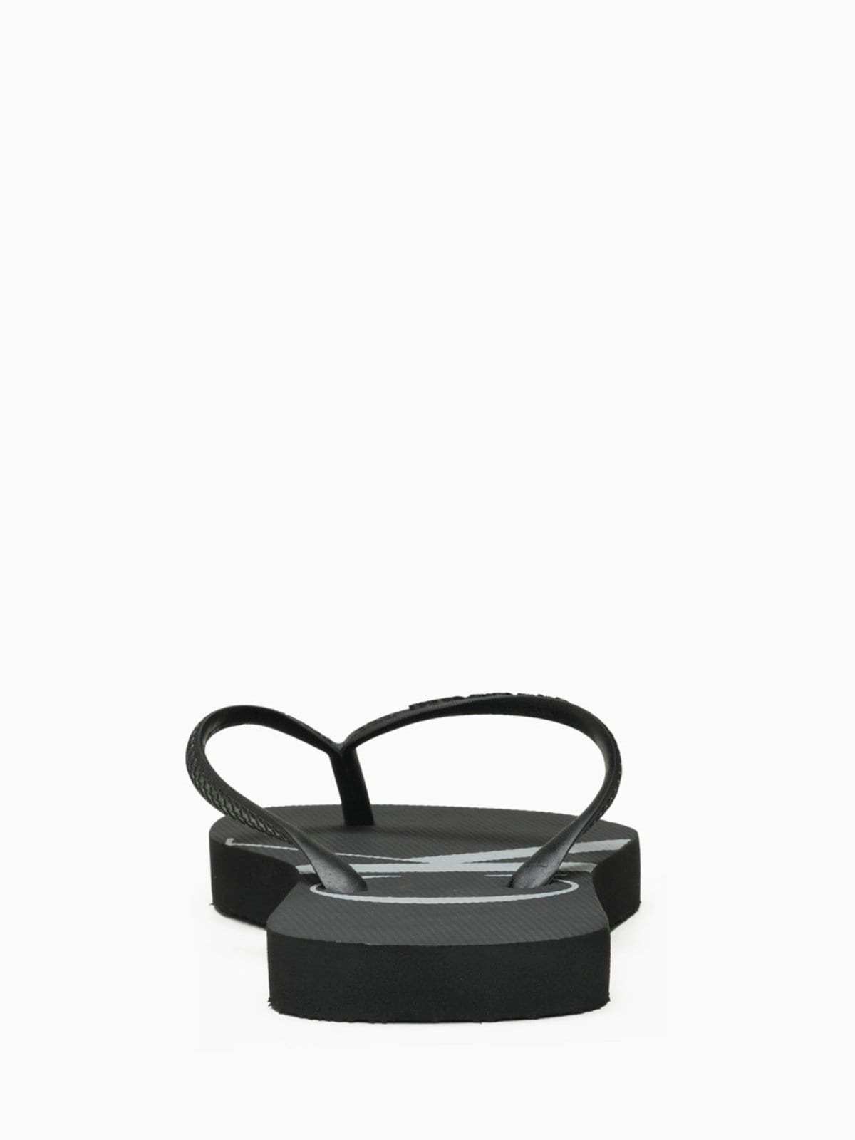 Vista 2 Chinelo Feminino Logo Corrido Calvin Klein Jeans Calvin Klein Jeans preto