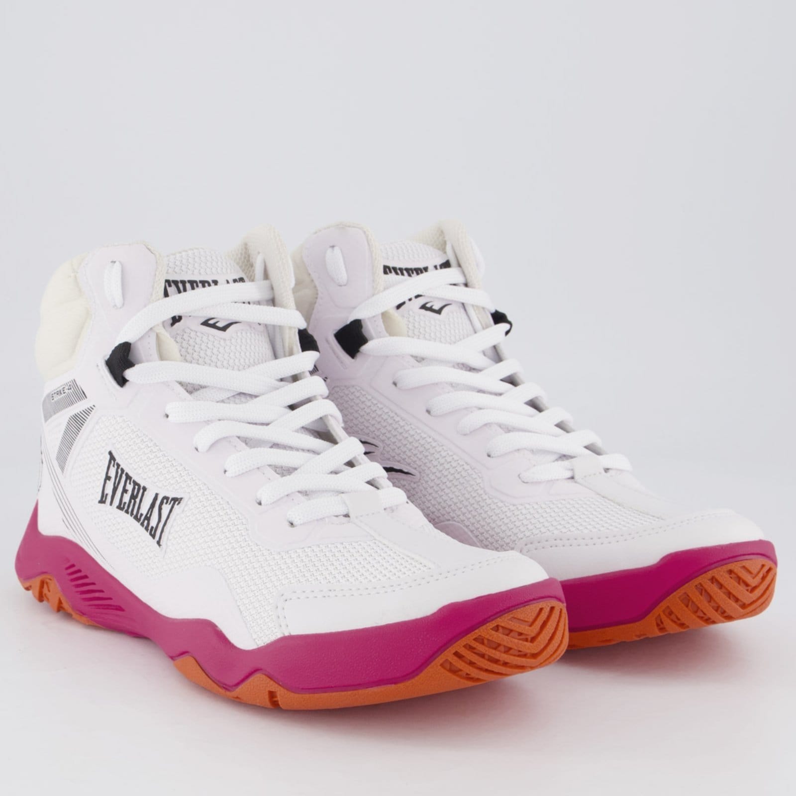 Vista 2 Tênis Everlast Strike 4 Feminino Branco e Rosa Everlast branco rosa