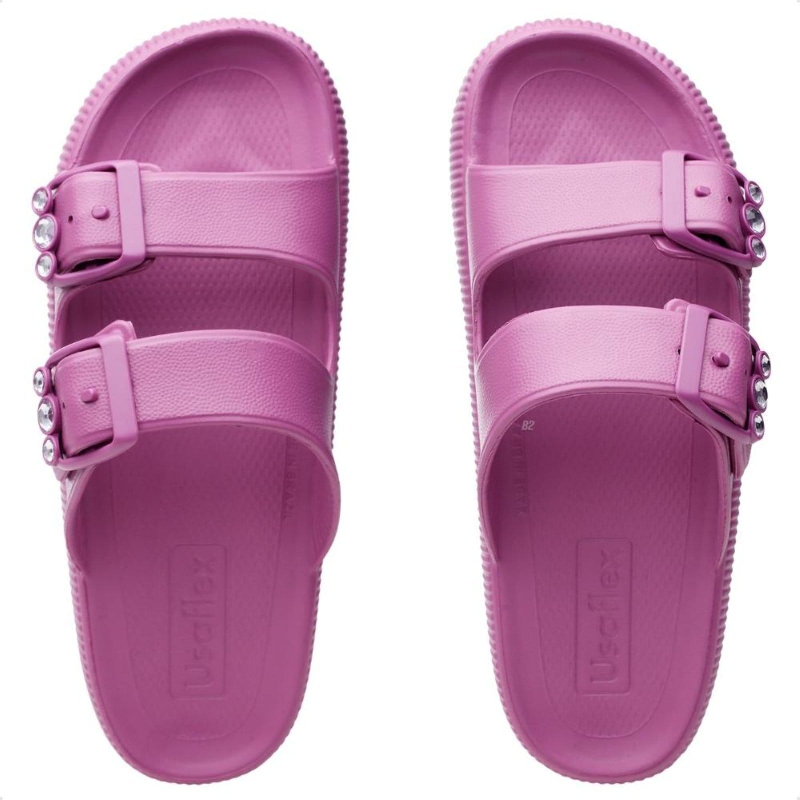 Chinelo Slide Usaflex Poofy Plataforma Feminino