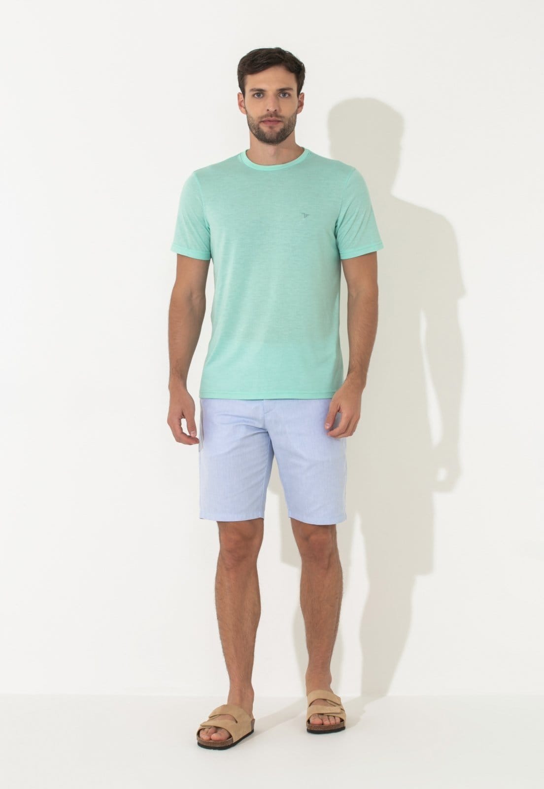 Bermuda Sarja Traymon Slim Claro