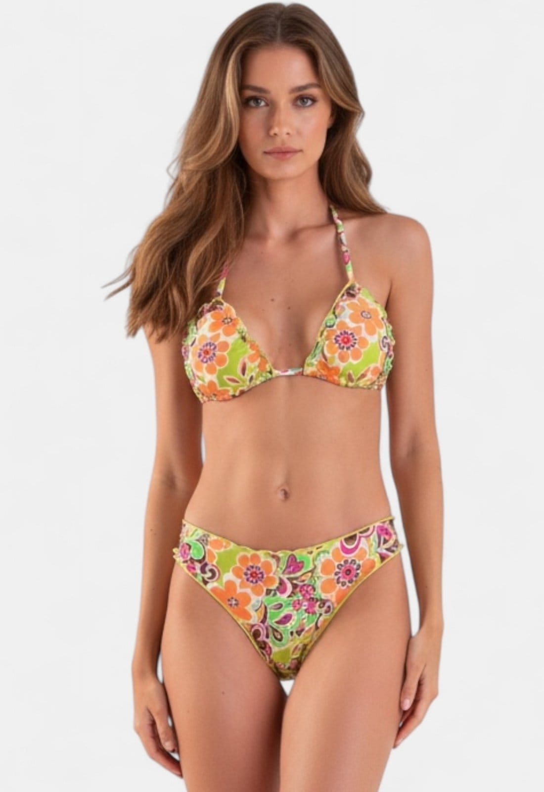 Biquíni Areia Branca Baly Cortininha Ripple Floral