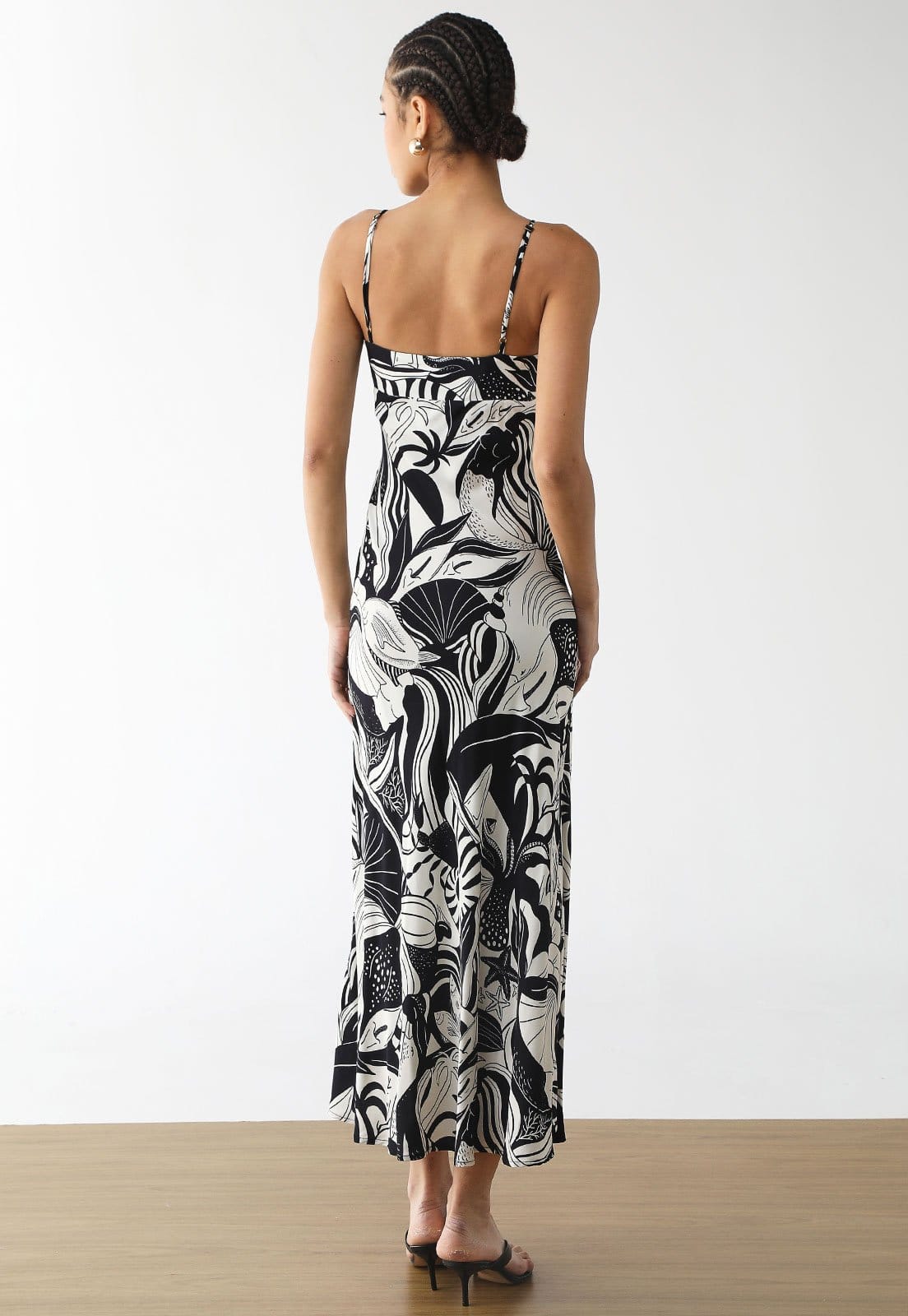 Vista 2 Vestido Feminino Farm Estampa Gráfica FARM preto