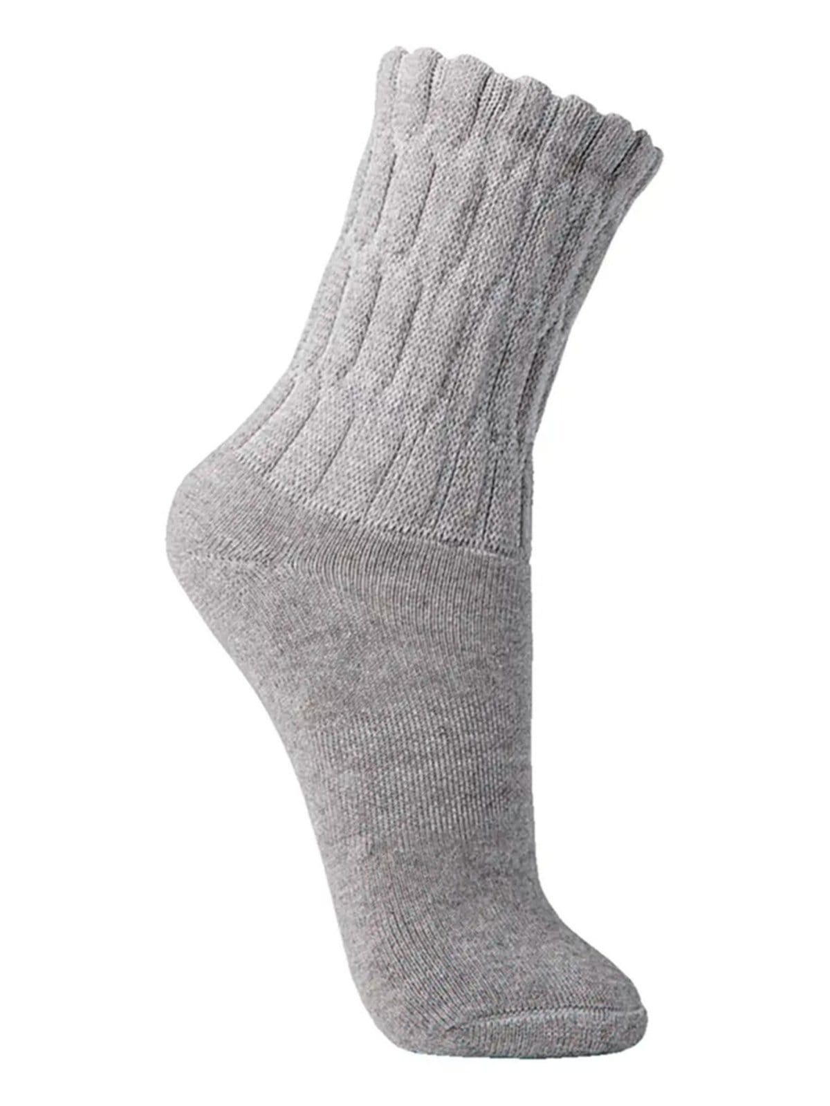 Vista 2 Kit com 6 Pares de Meias Aeróbica Lupo Lupo cinza