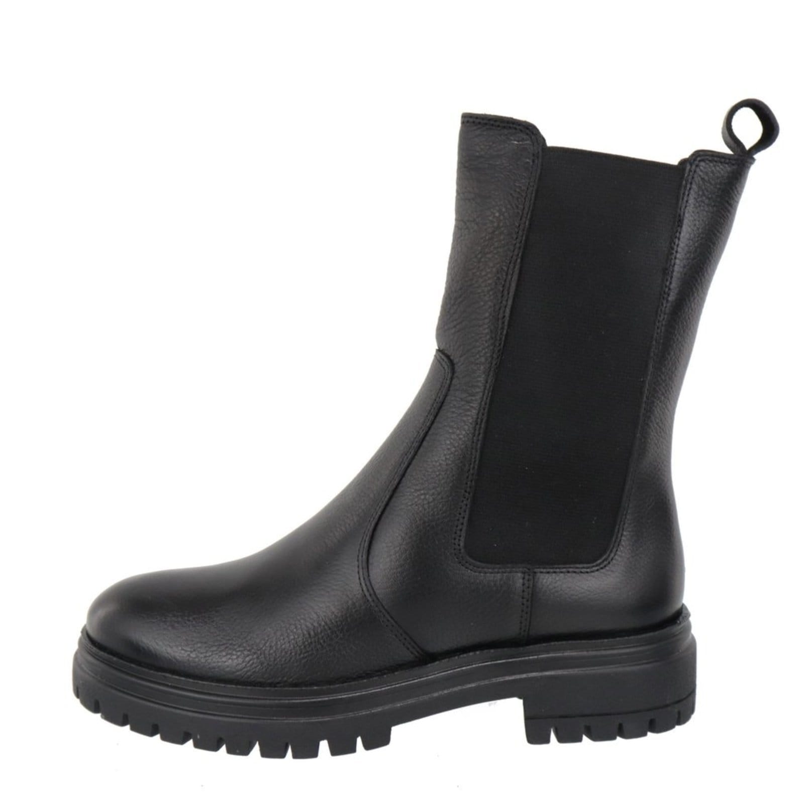 Bota Coturno Chelsea Em Couro Maria Paula Cano Médio