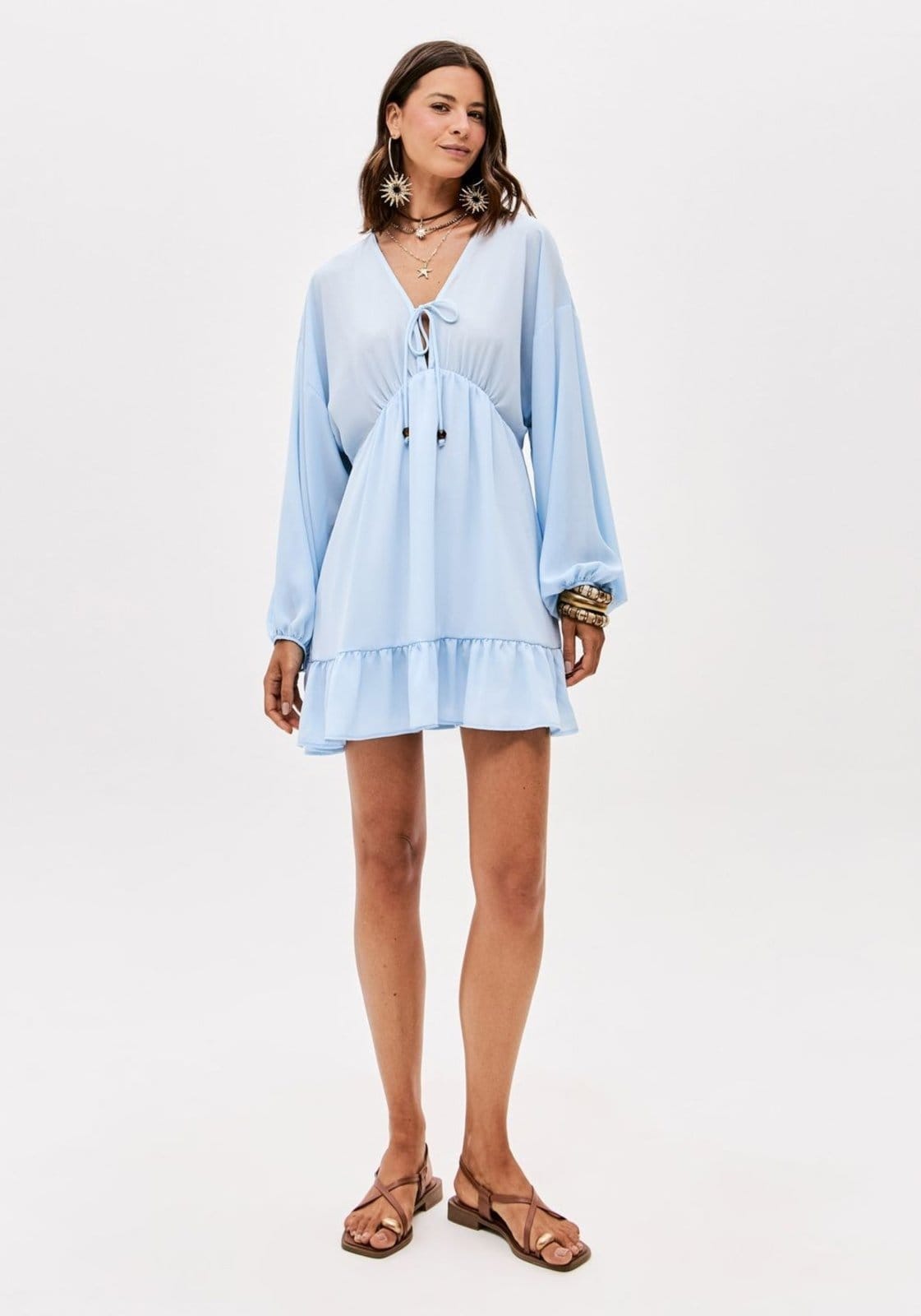 Vestido Curto Com Amarração