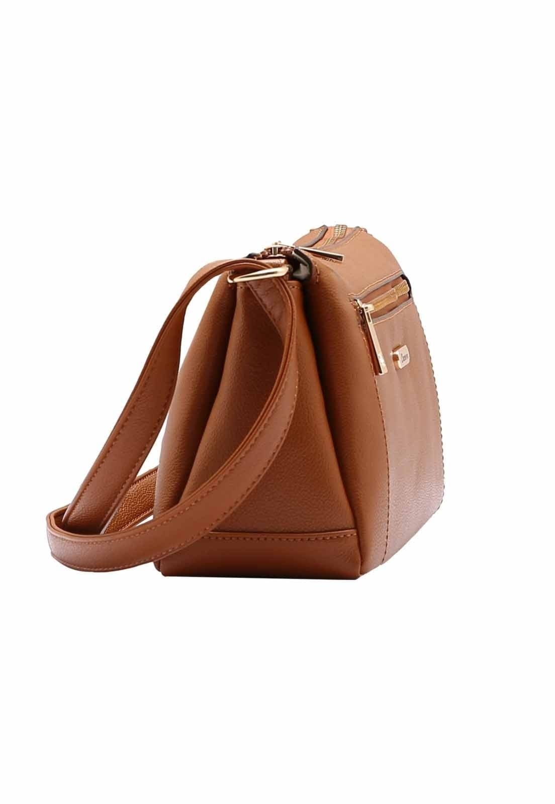 Vista 2 Bolsa Feminina Chenson Original Transversal 3484926 Chenson bege