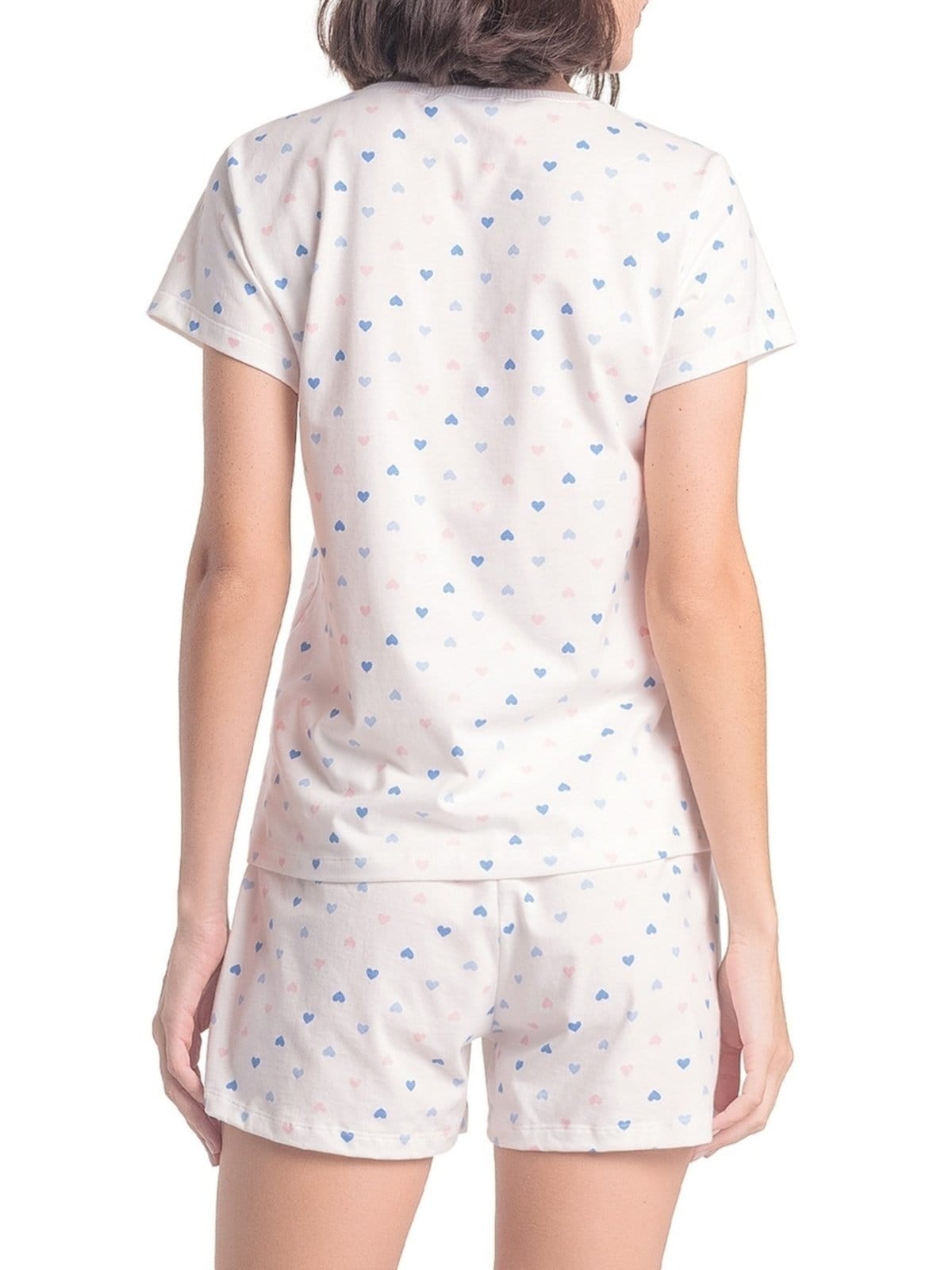 Vista 2 Pijama Feminino Curto Espaço Pijama 4010352 Espaço Pijama branco