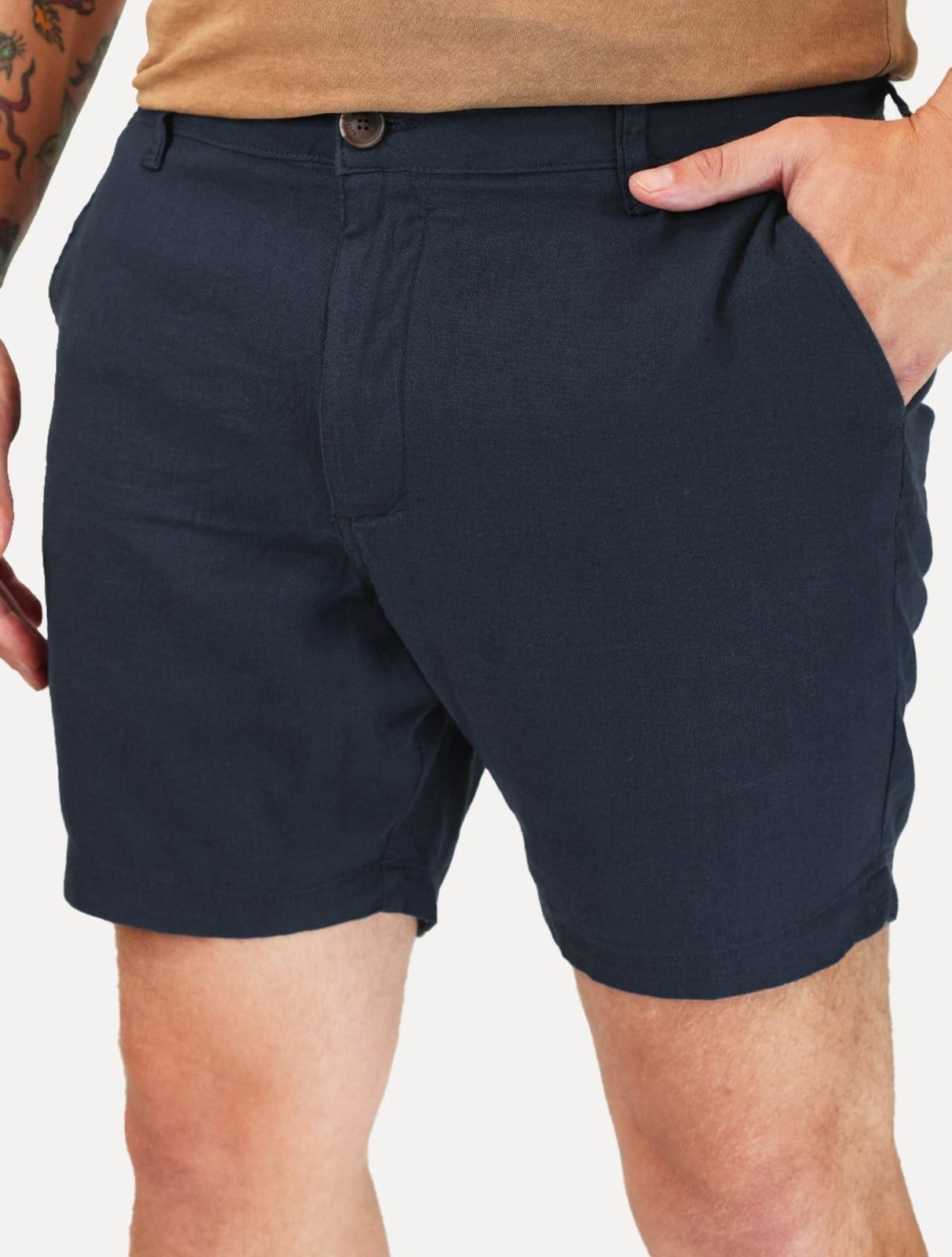 Bermuda Reserva Masculina Casual Linho