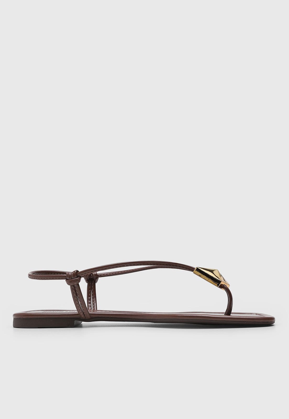 Vista 2 Rasteira Feminina Santa Lolla Ponta Quadrada Santa Lolla marrom