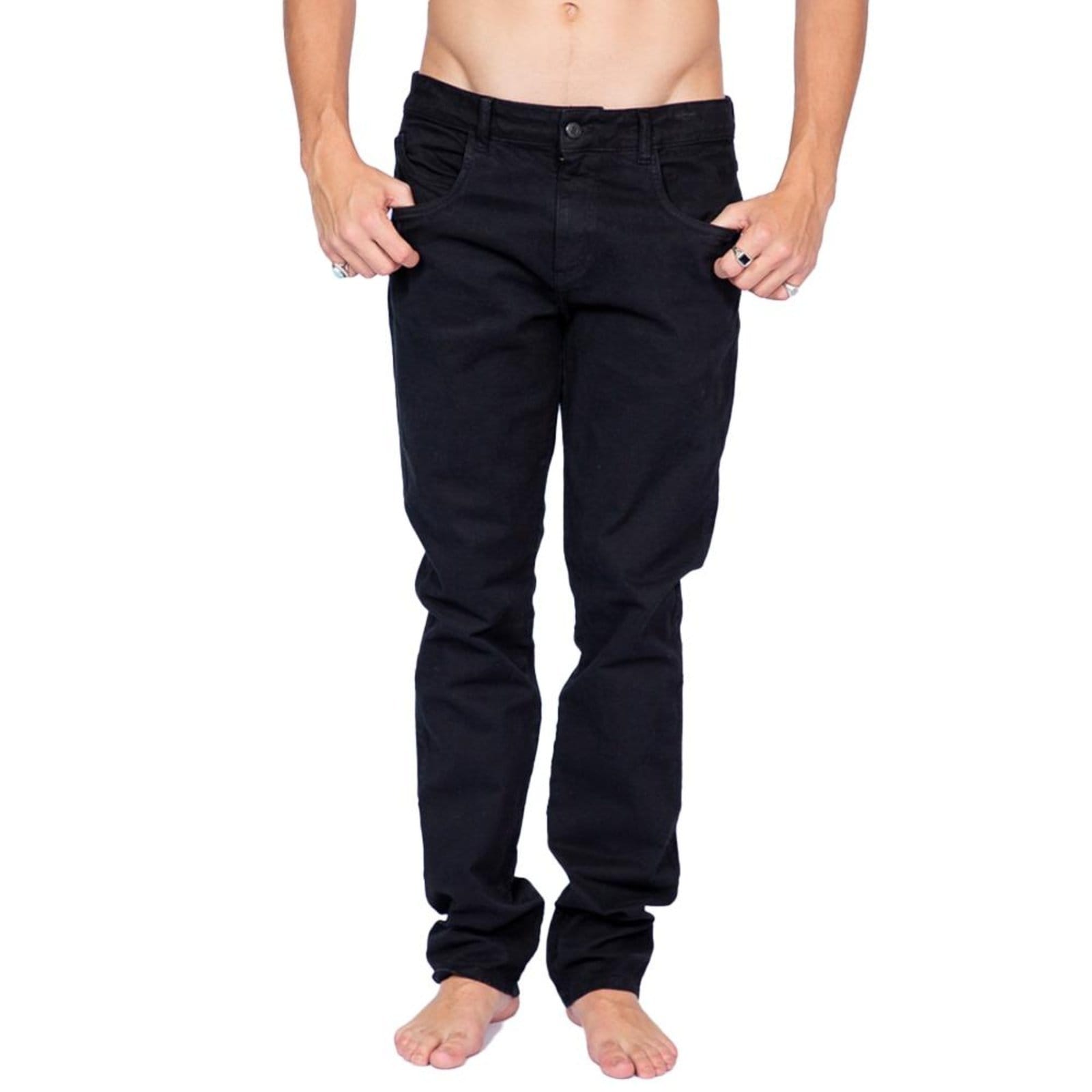 Vista principal Calça Rip Curl Sarja Color Black WT25 Masculina Black Rip Curl preto black