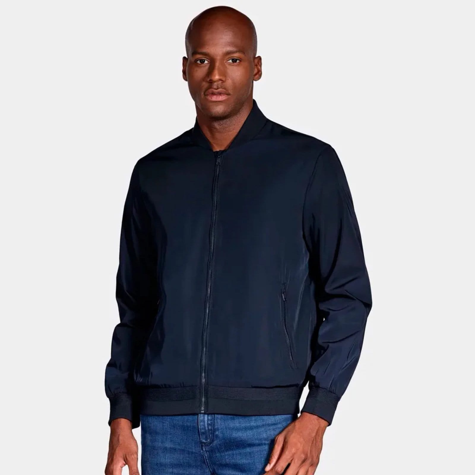 Vista 2 Jaqueta Bomber Aramis Liquid Repeller In25 Marinho Masculino Aramis azul marinho